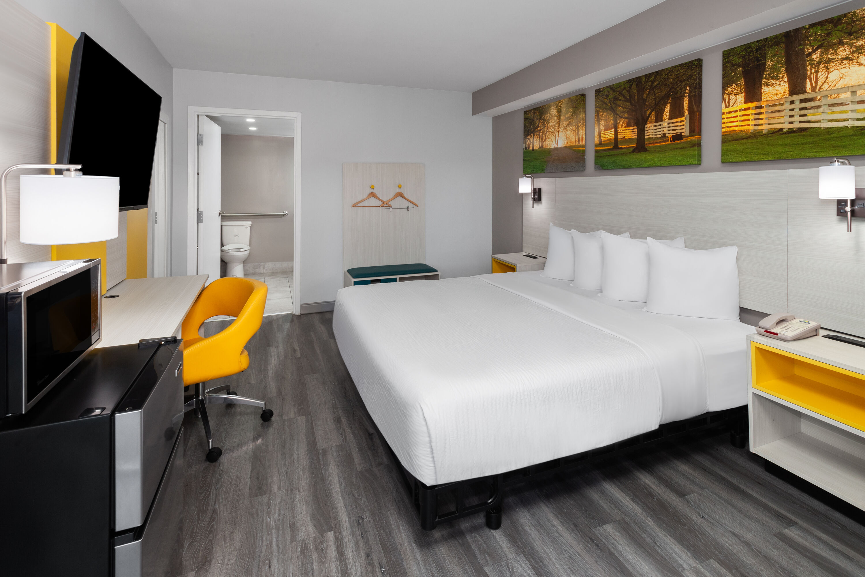 Guest room at the Days Inn by Wyndham Baltimore Northwest in Baltimore, Maryland