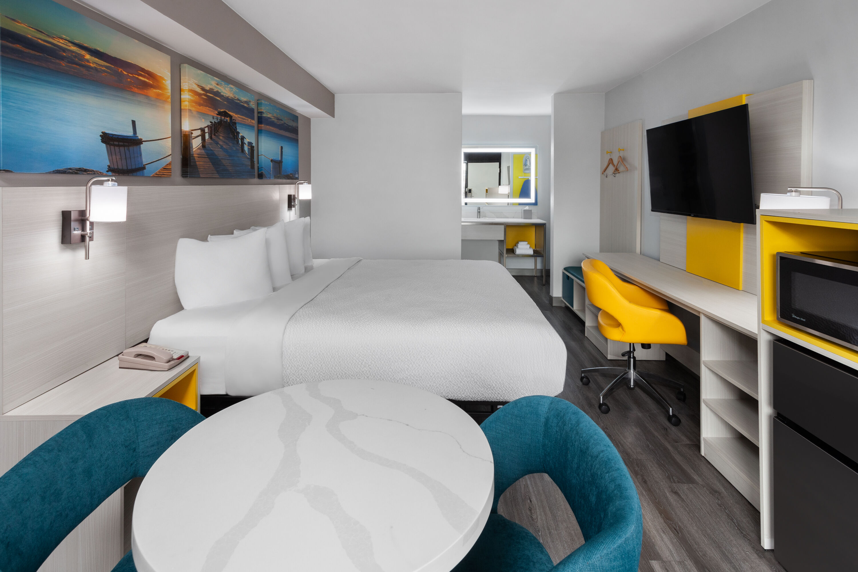 Guest room at the Days Inn by Wyndham Baltimore Northwest in Baltimore, Maryland