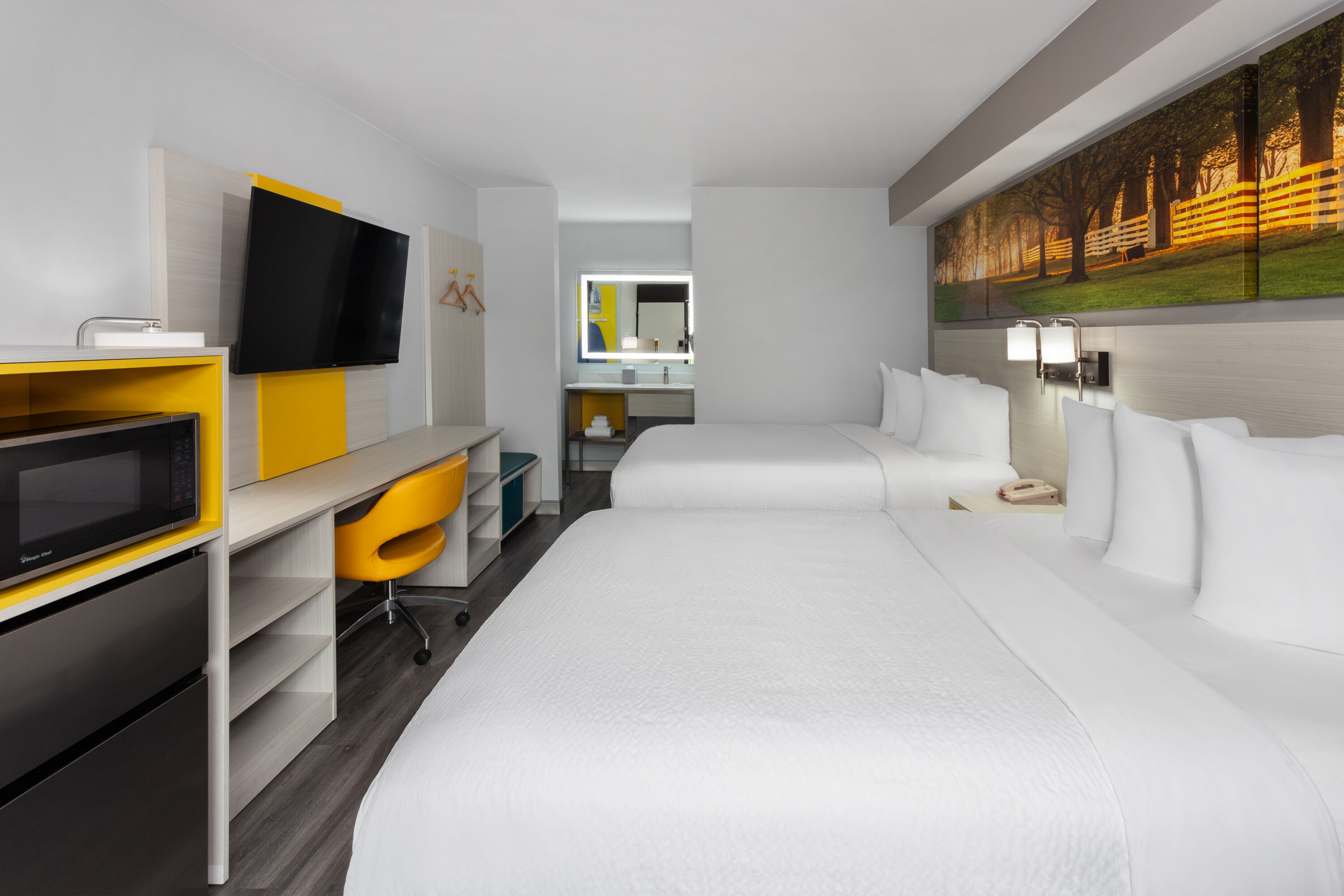 Guest room at the Days Inn by Wyndham Baltimore Northwest in Baltimore, Maryland