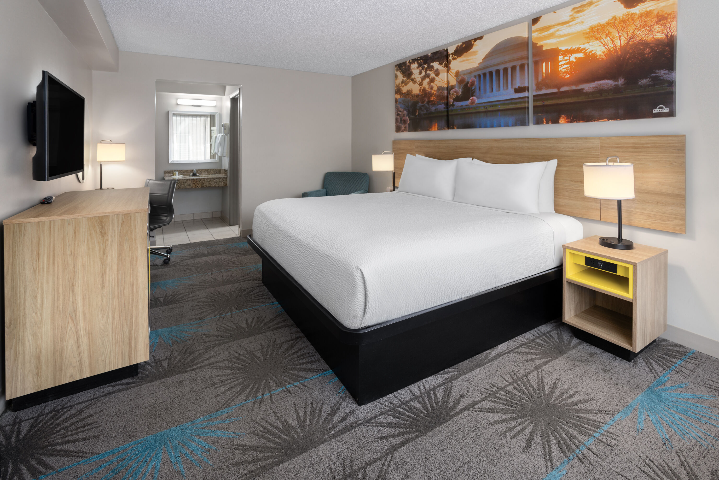 Guest room at the Days Inn by Wyndham Frederick in Frederick, Maryland