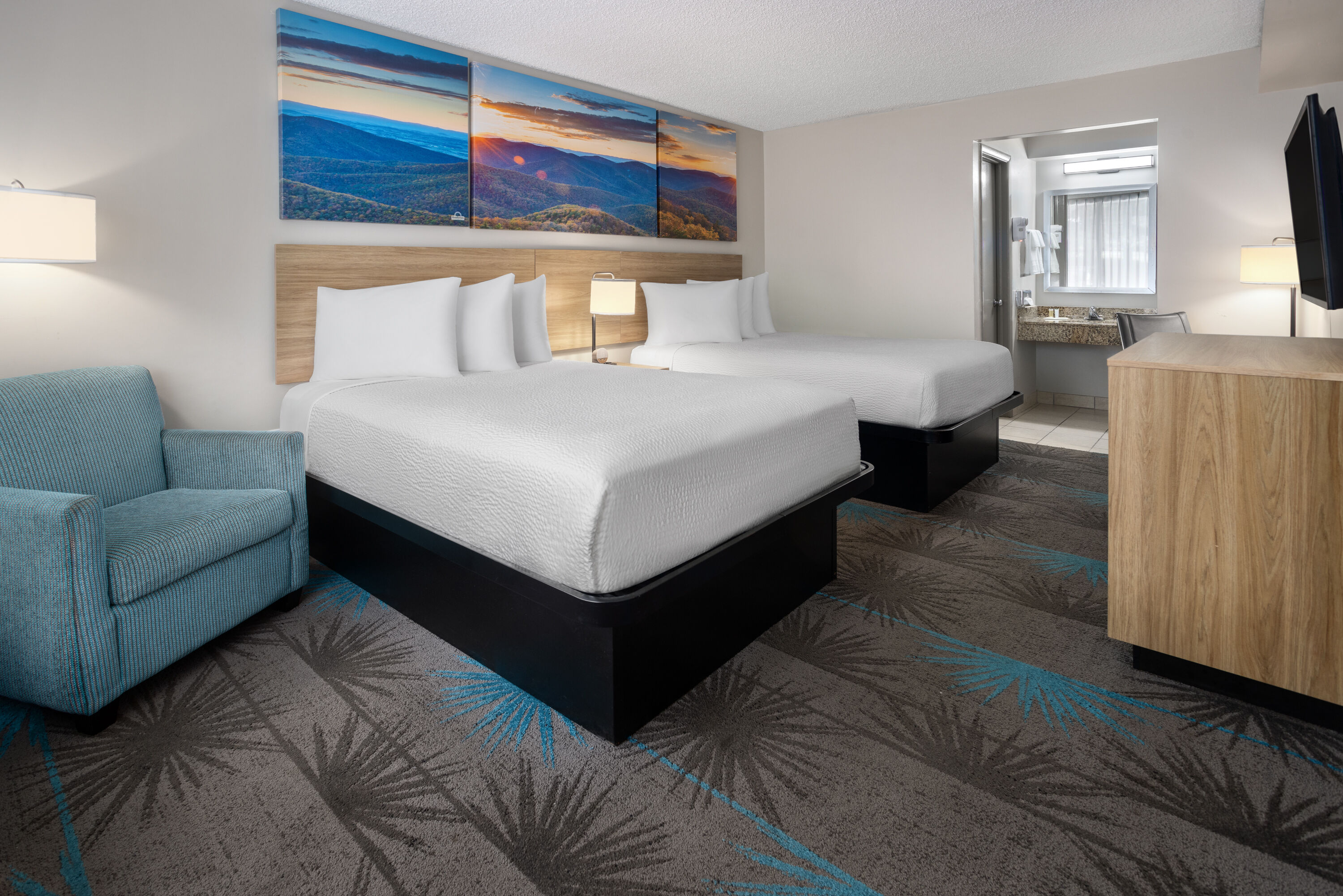 Guest room at the Days Inn by Wyndham Frederick in Frederick, Maryland