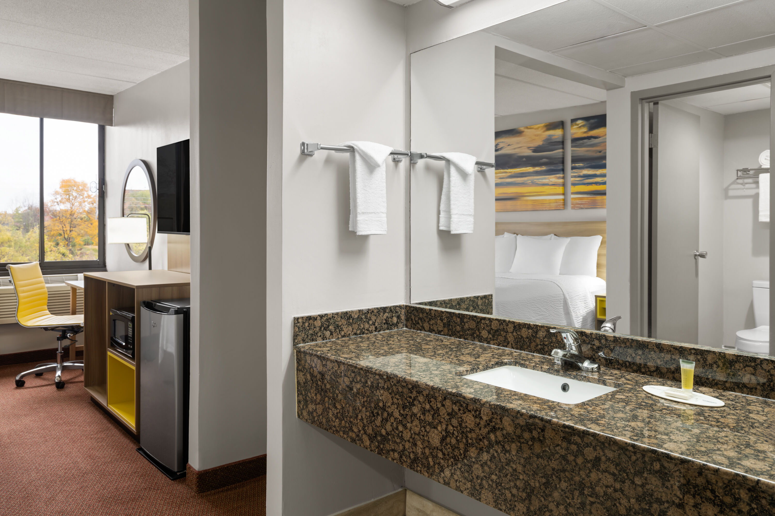 Guest room at the Days Inn by Wyndham Hagerstown I-70 in Hagerstown, Maryland