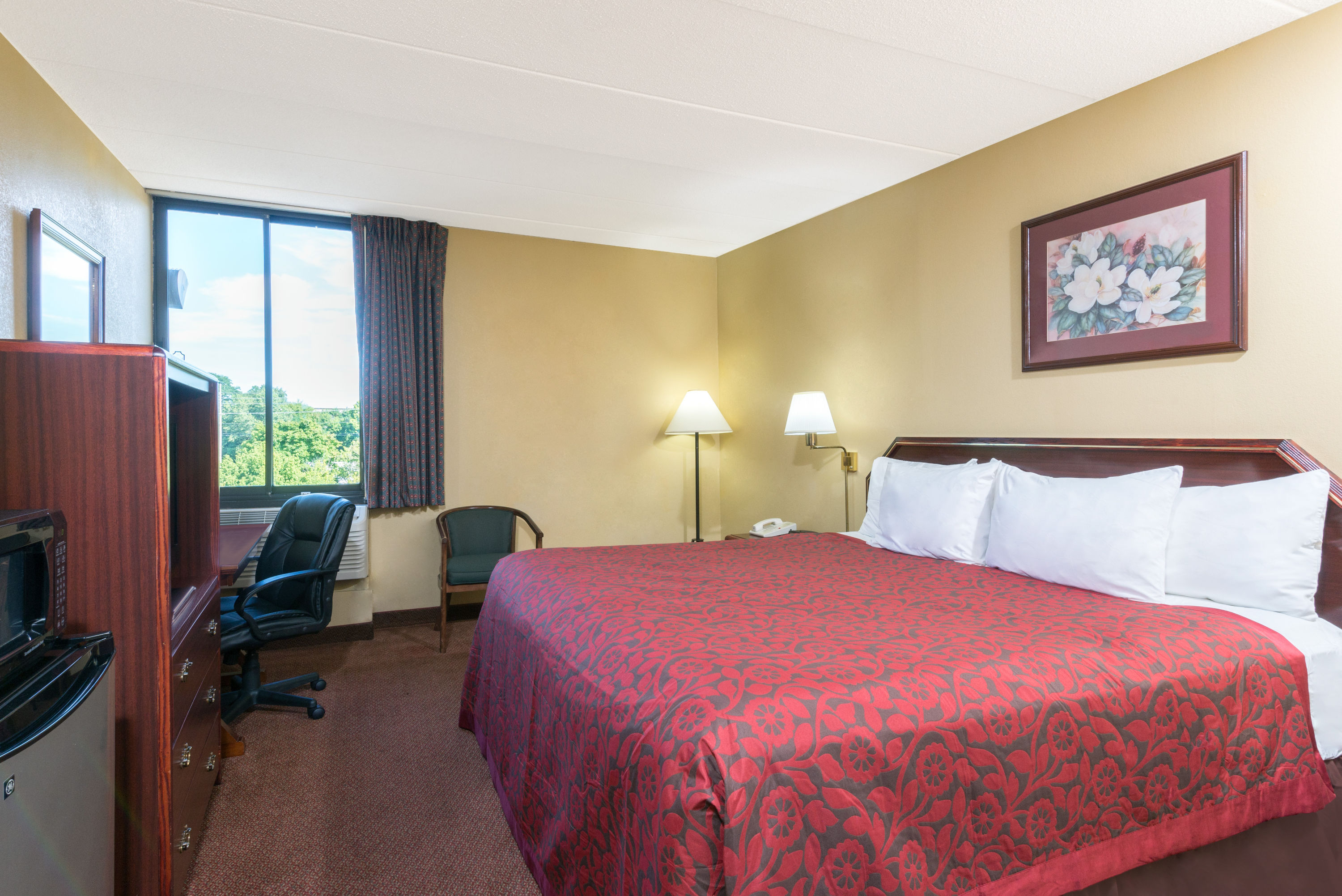 Guest room at the Days Inn by Wyndham Hagerstown I-70 in Hagerstown, Maryland