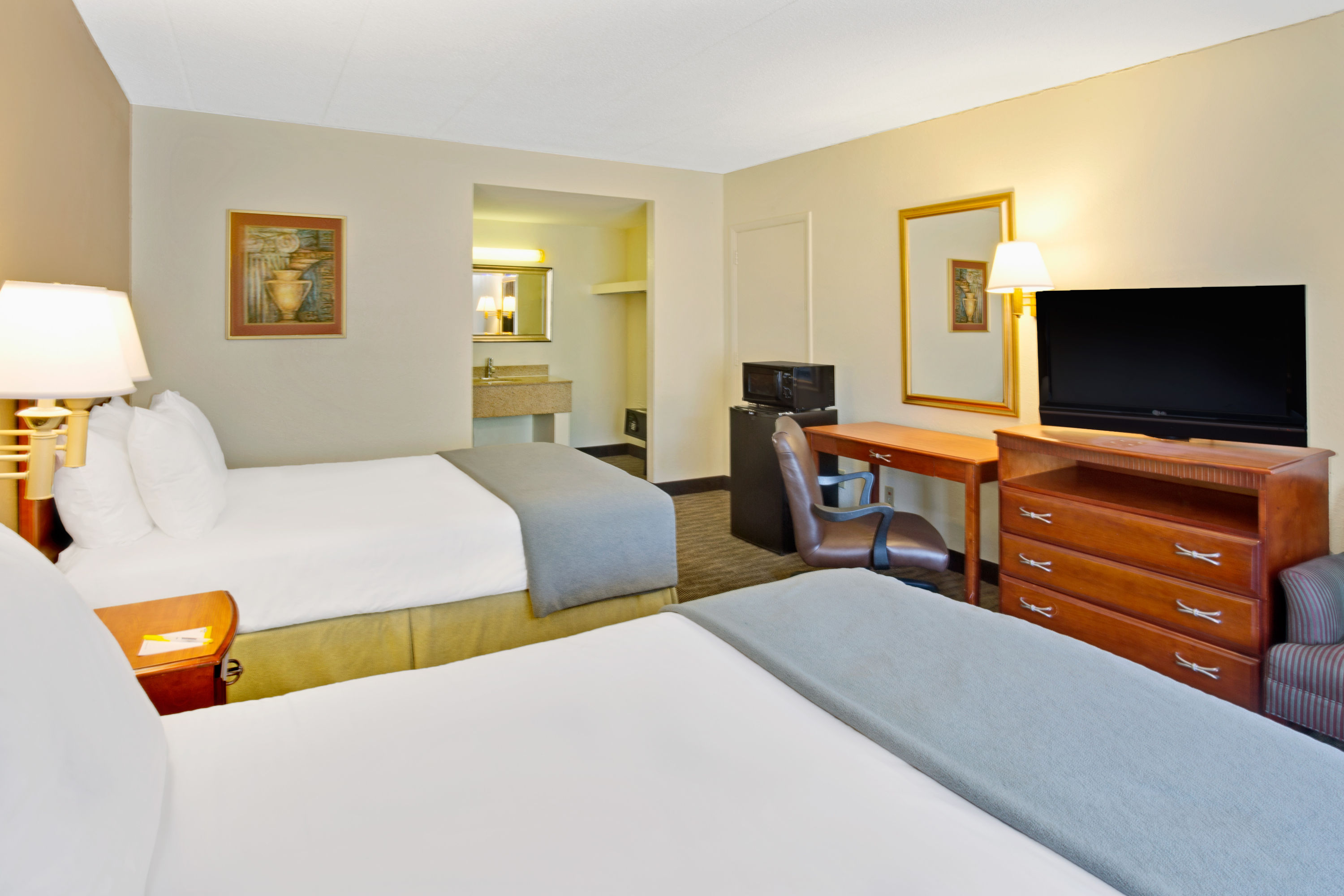 Guest room at the Days Inn by Wyndham Silver Spring in Silver Spring, Maryland