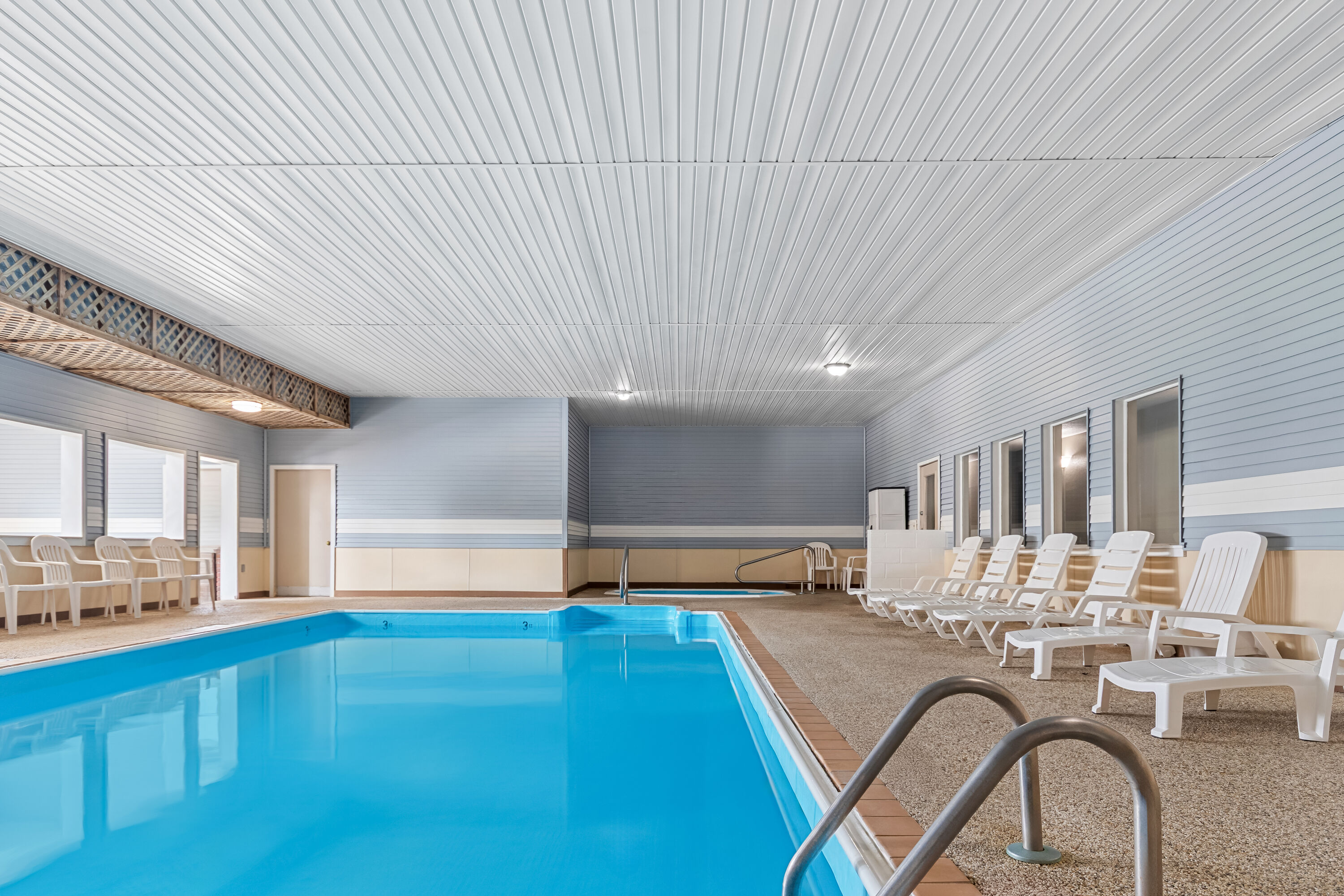 Indoor pool at the Days Inn by Wyndham Alpena in Alpena, Michigan
