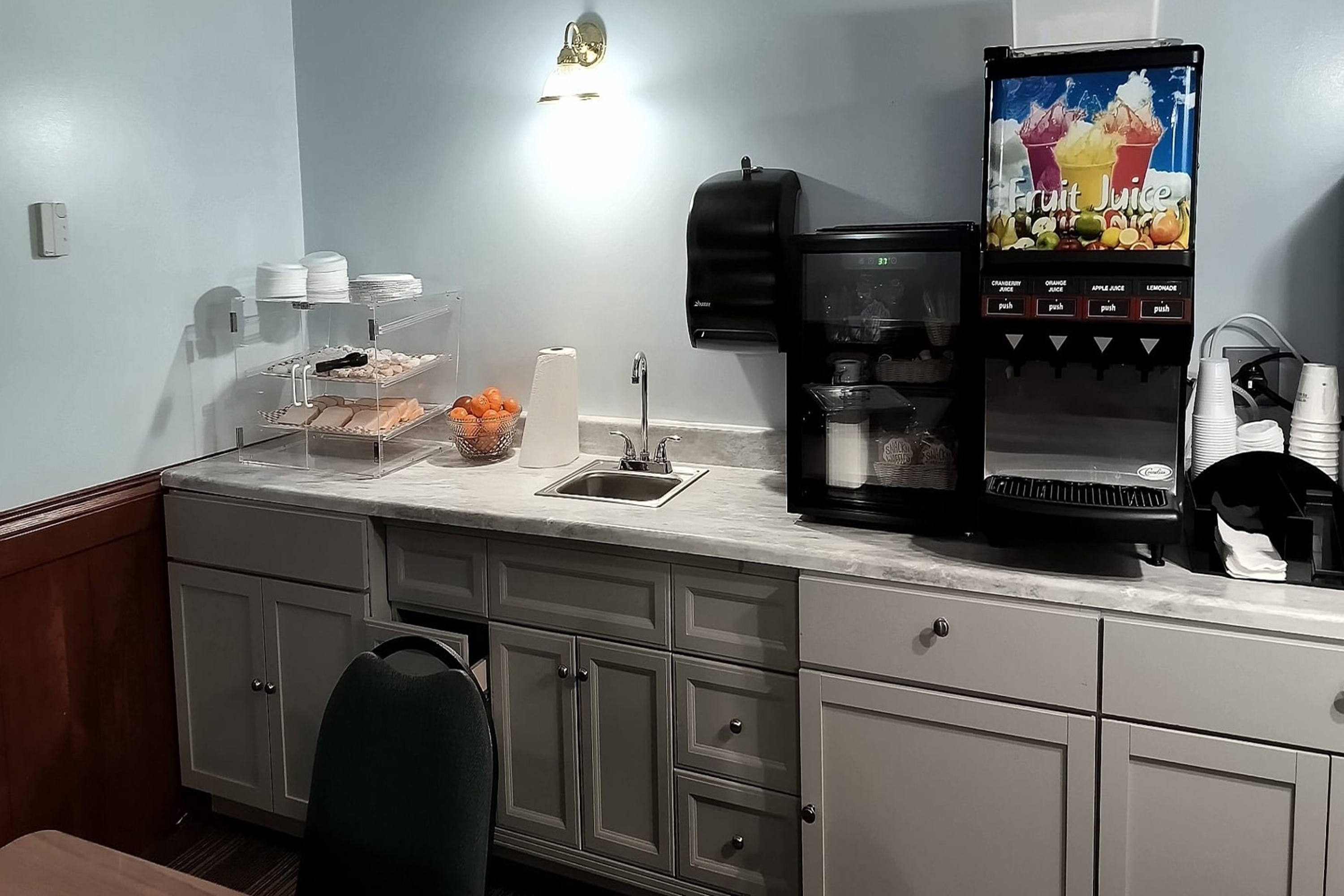 Days Inn by Wyndham Bad Axe restaurant breakfast area close up in Bad Axe, Michigan
