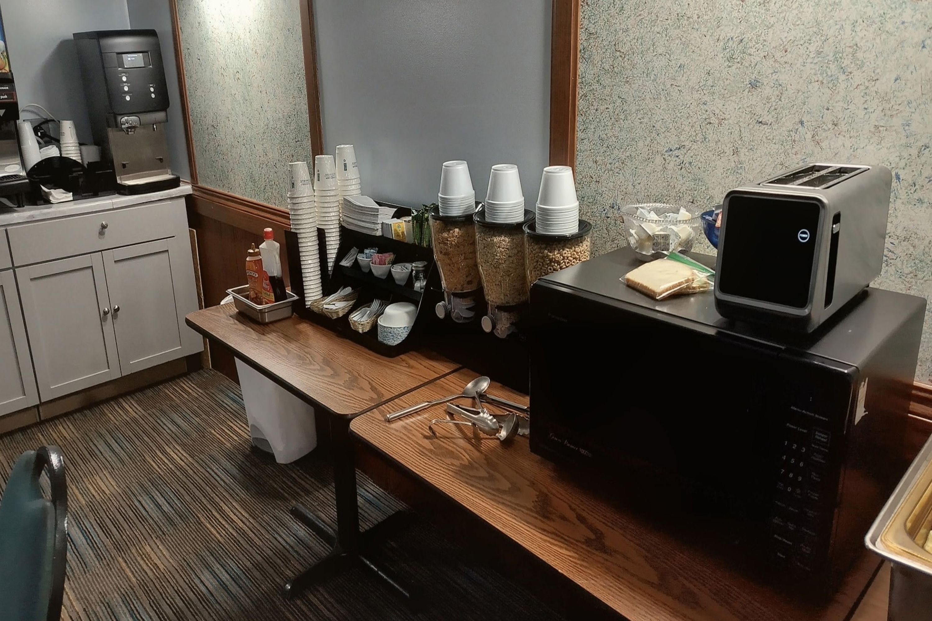Days Inn by Wyndham Bad Axe restaurant breakfast area close up in Bad Axe, Michigan