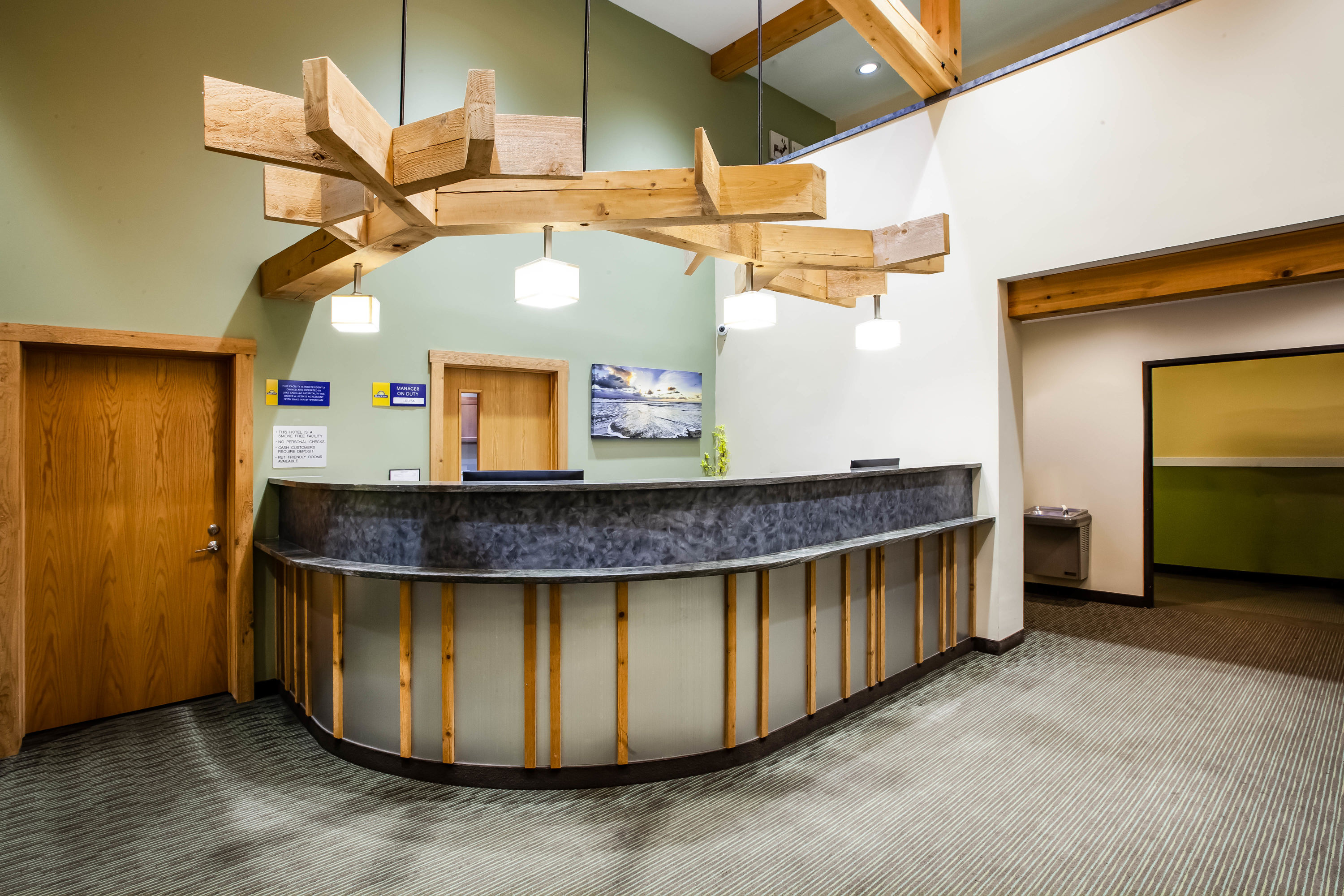 Days Inn by Wyndham Cadillac reception in Cadillac, Michigan