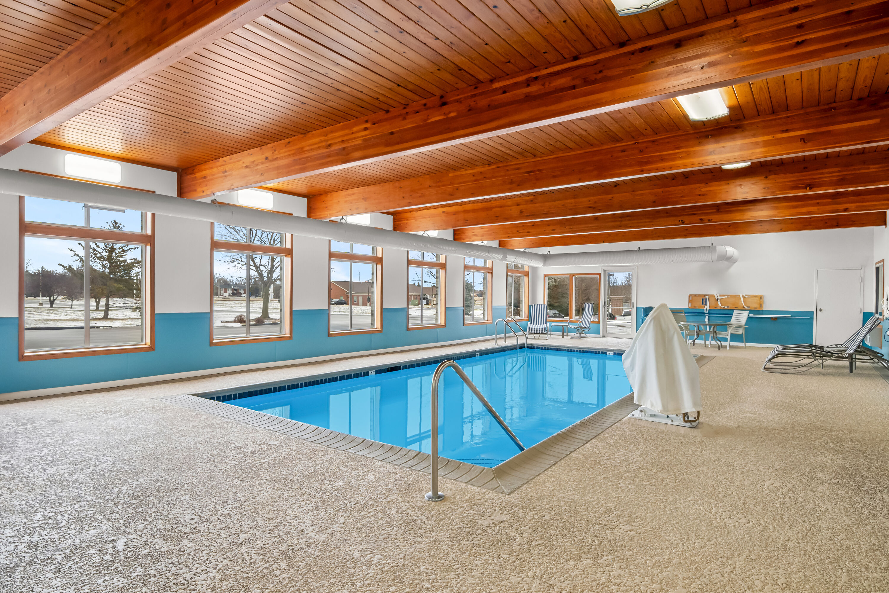 Indoor pool at the Days Inn by Wyndham Imlay City in Imlay City, Michigan