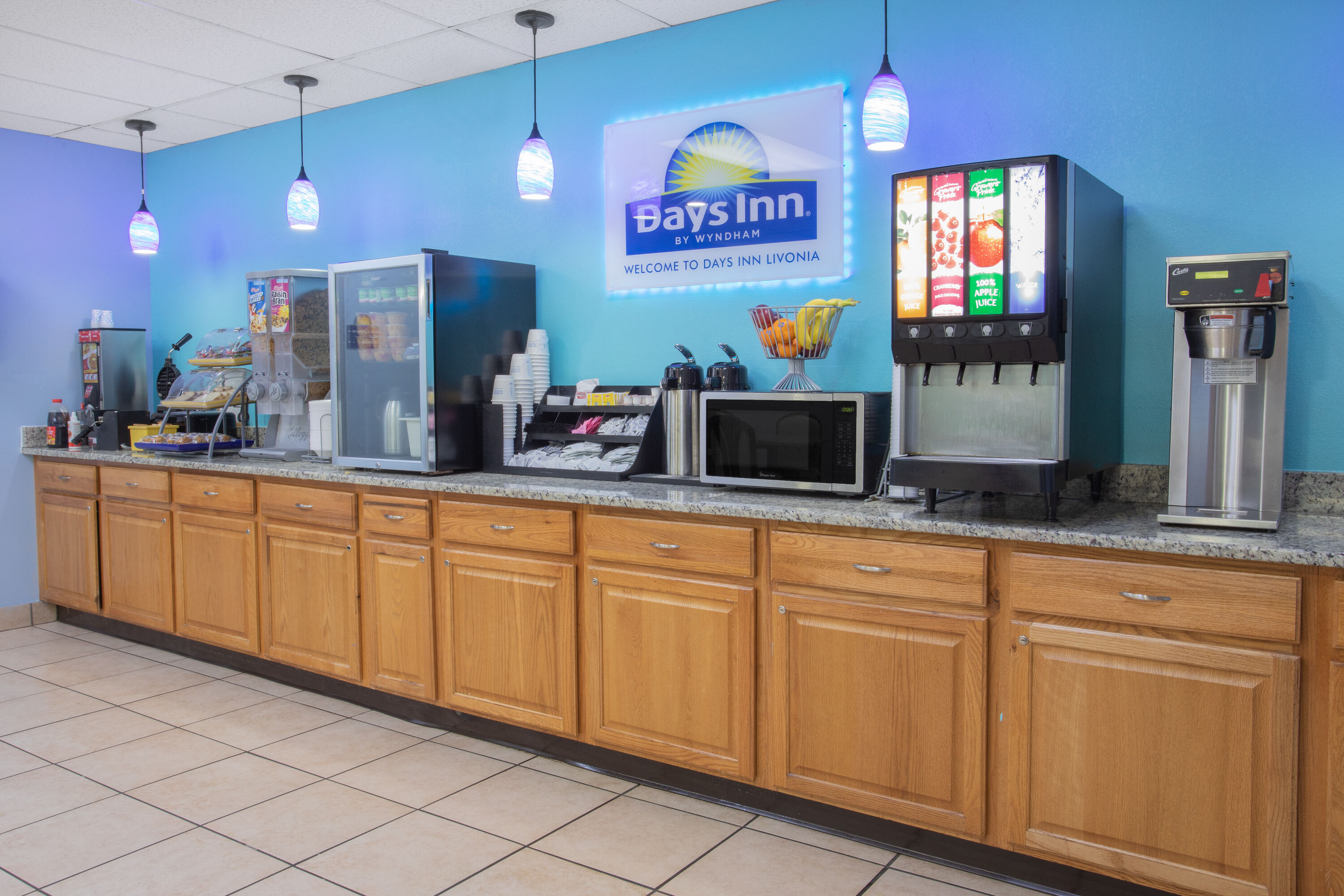 Free breakfast at Days Inn by Wyndham Livonia/Canton/Detroit in Livonia, Michigan