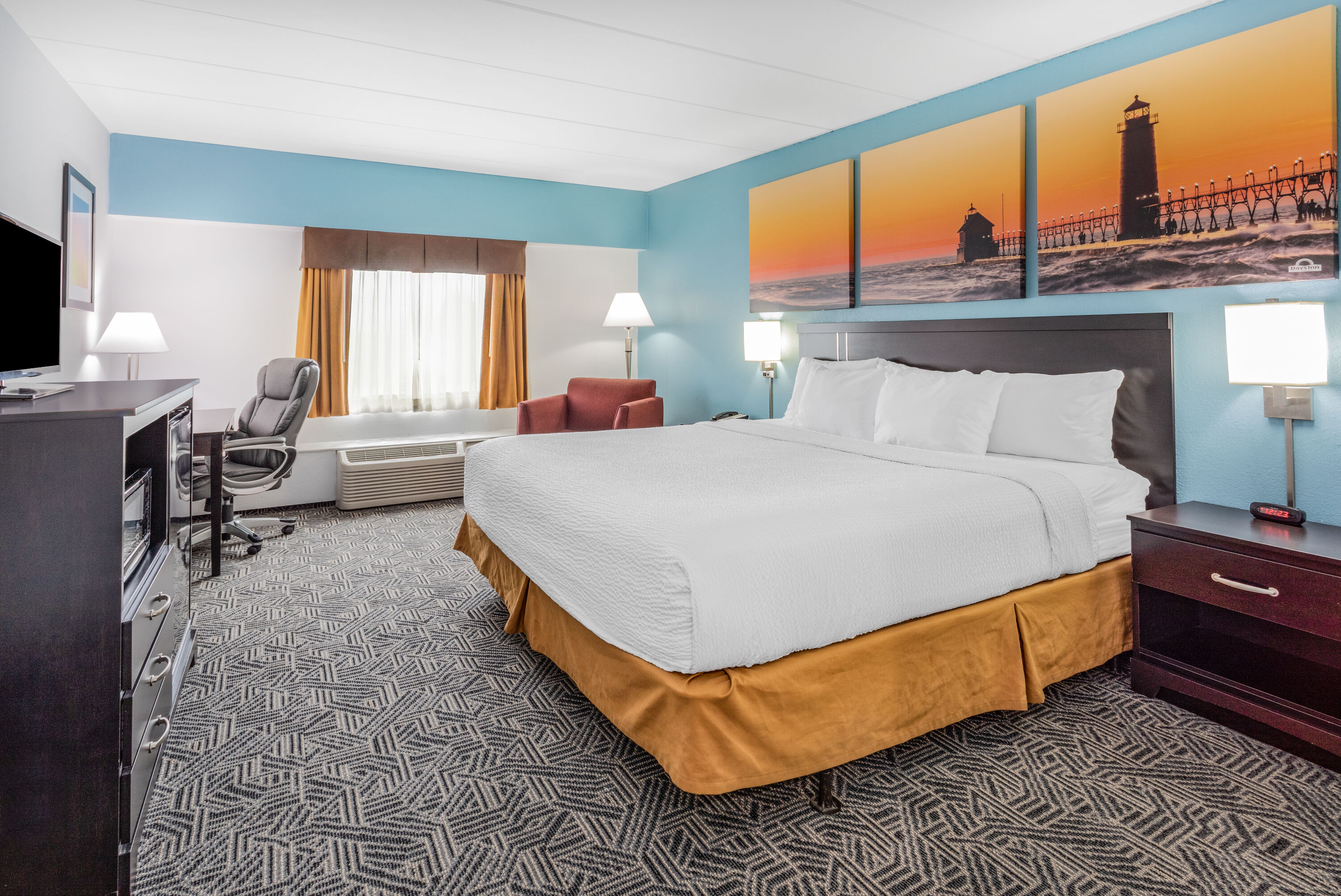 Guest room at the Days Inn by Wyndham Livonia/Canton/Detroit in Livonia, Michigan