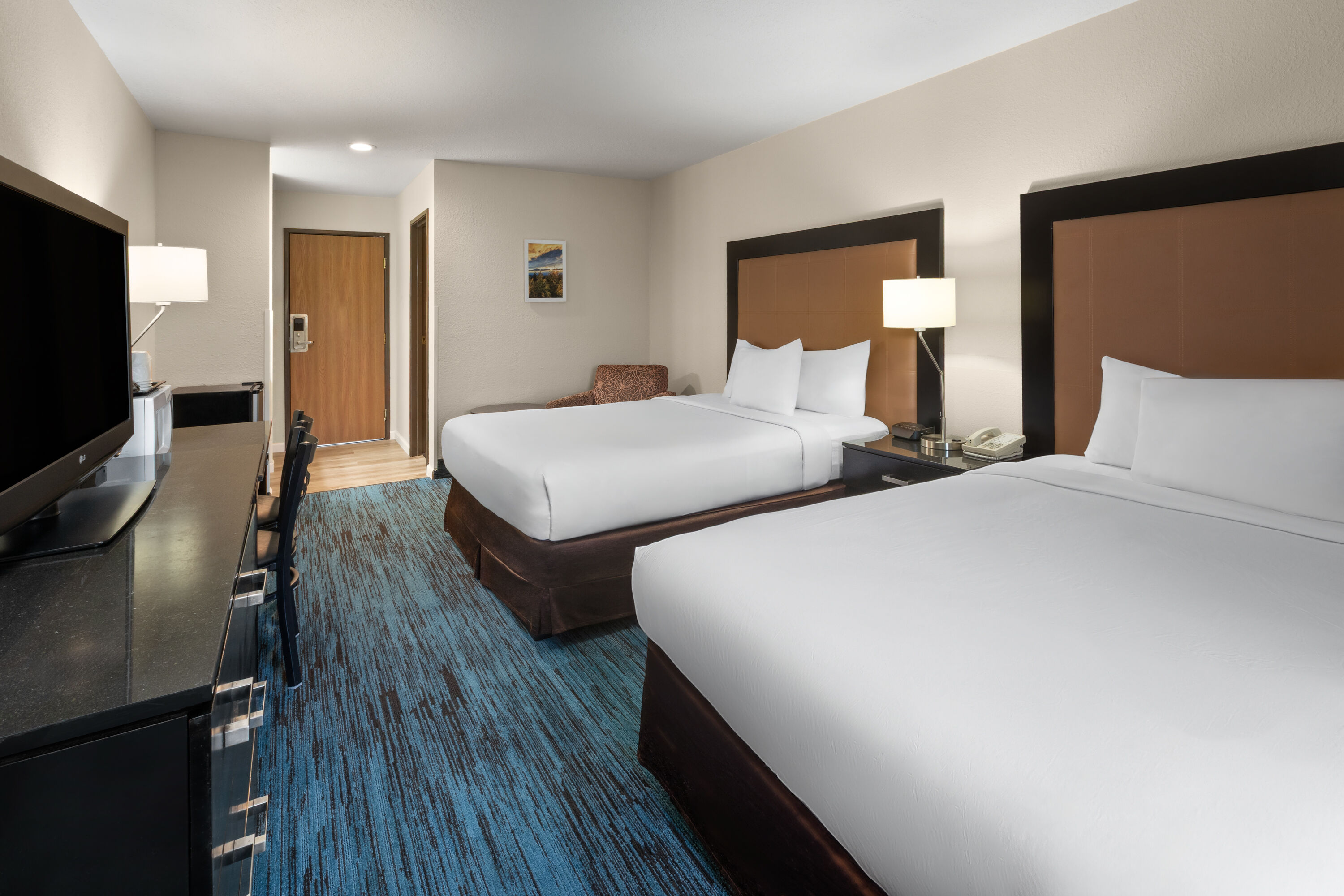 Guest room at the Days Inn by Wyndham Mackinaw City/Bridgeview Area in Mackinaw City, Michigan