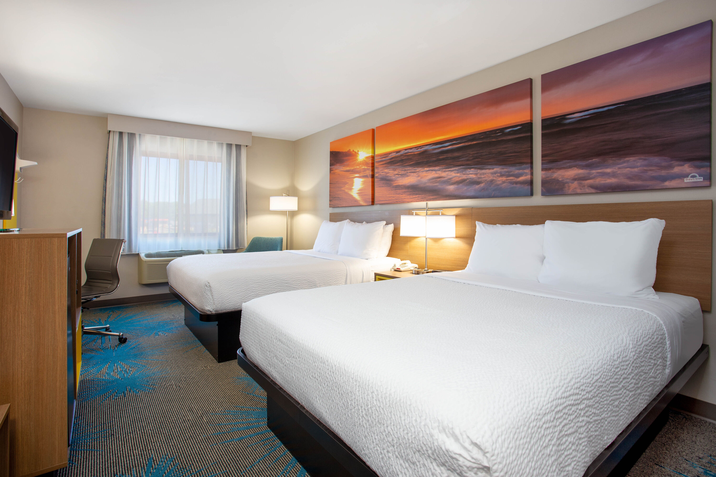 Guest room at the Days Inn by Wyndham Marquette in Marquette, Michigan