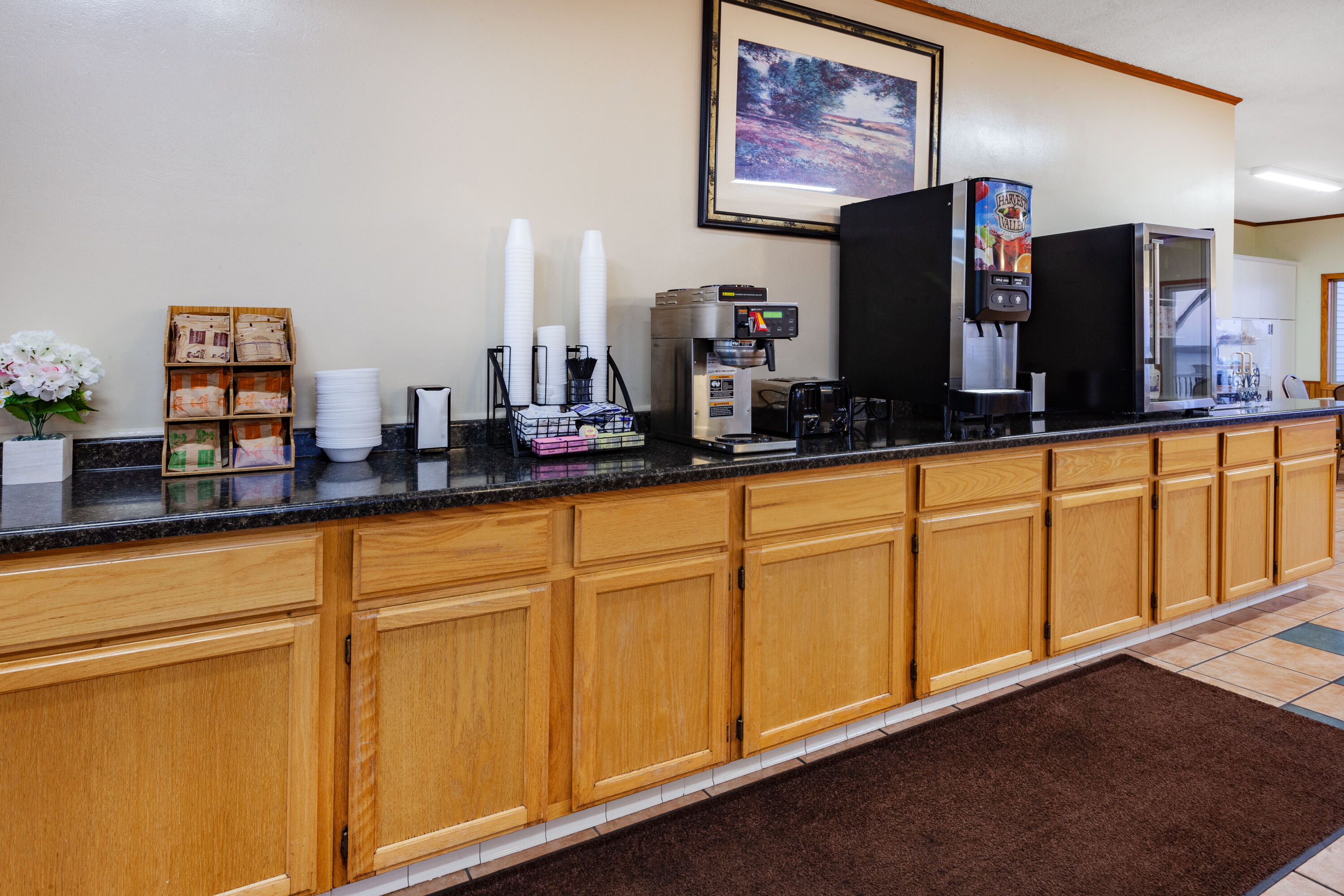 Free breakfast at Days Inn & Suites by Wyndham St. Ignace Lakefront in St Ignace, Michigan