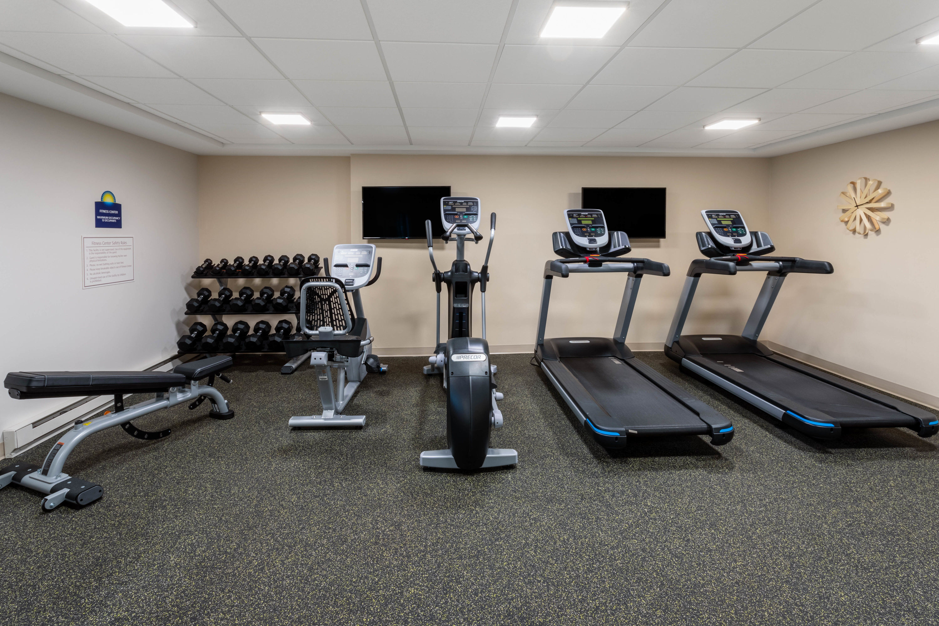 Fitness room at Days Inn & Suites by Wyndham Duluth by the Mall in Duluth, Minnesota