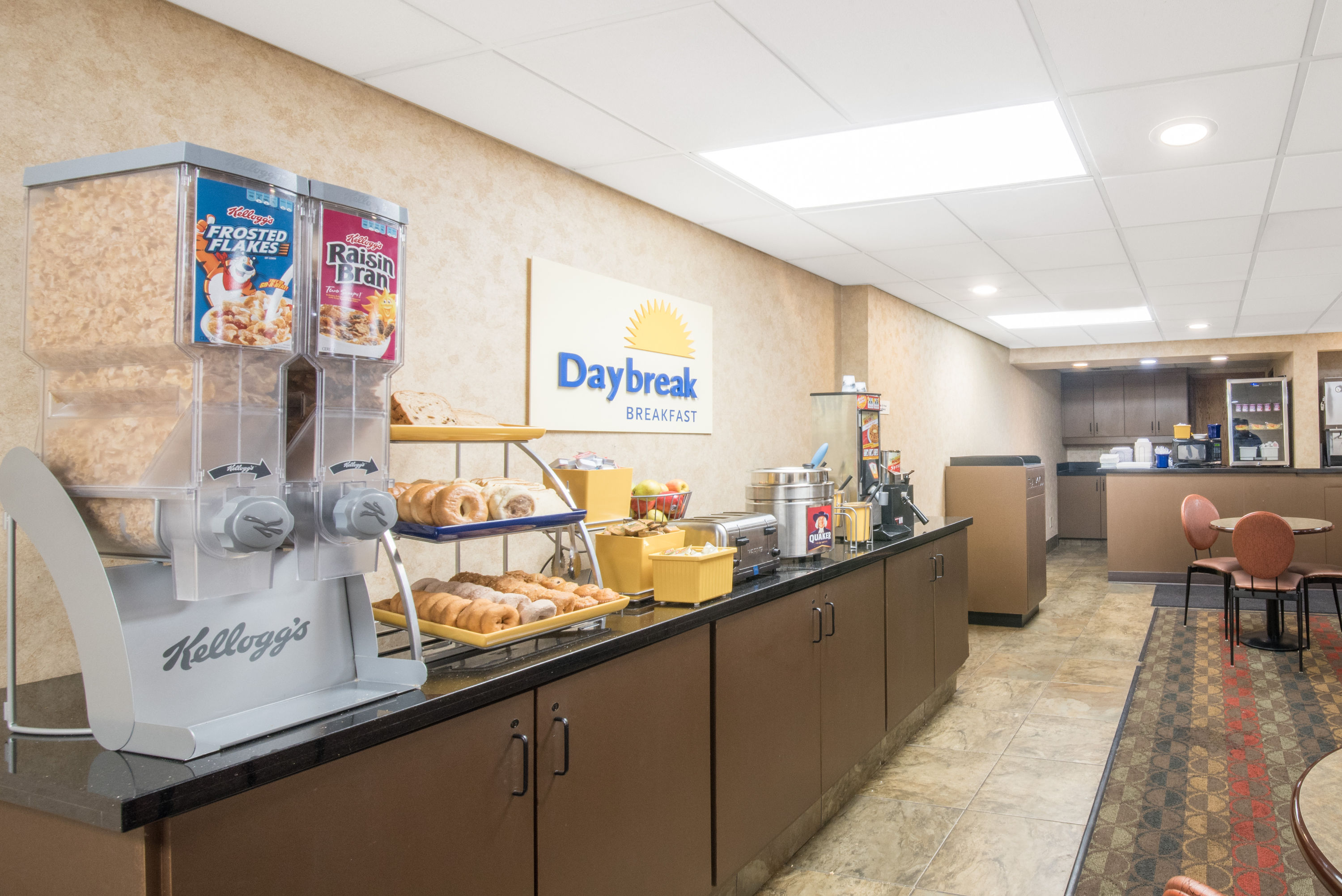 Free breakfast at Days Inn by Wyndham Duluth Lakewalk in Duluth, Minnesota