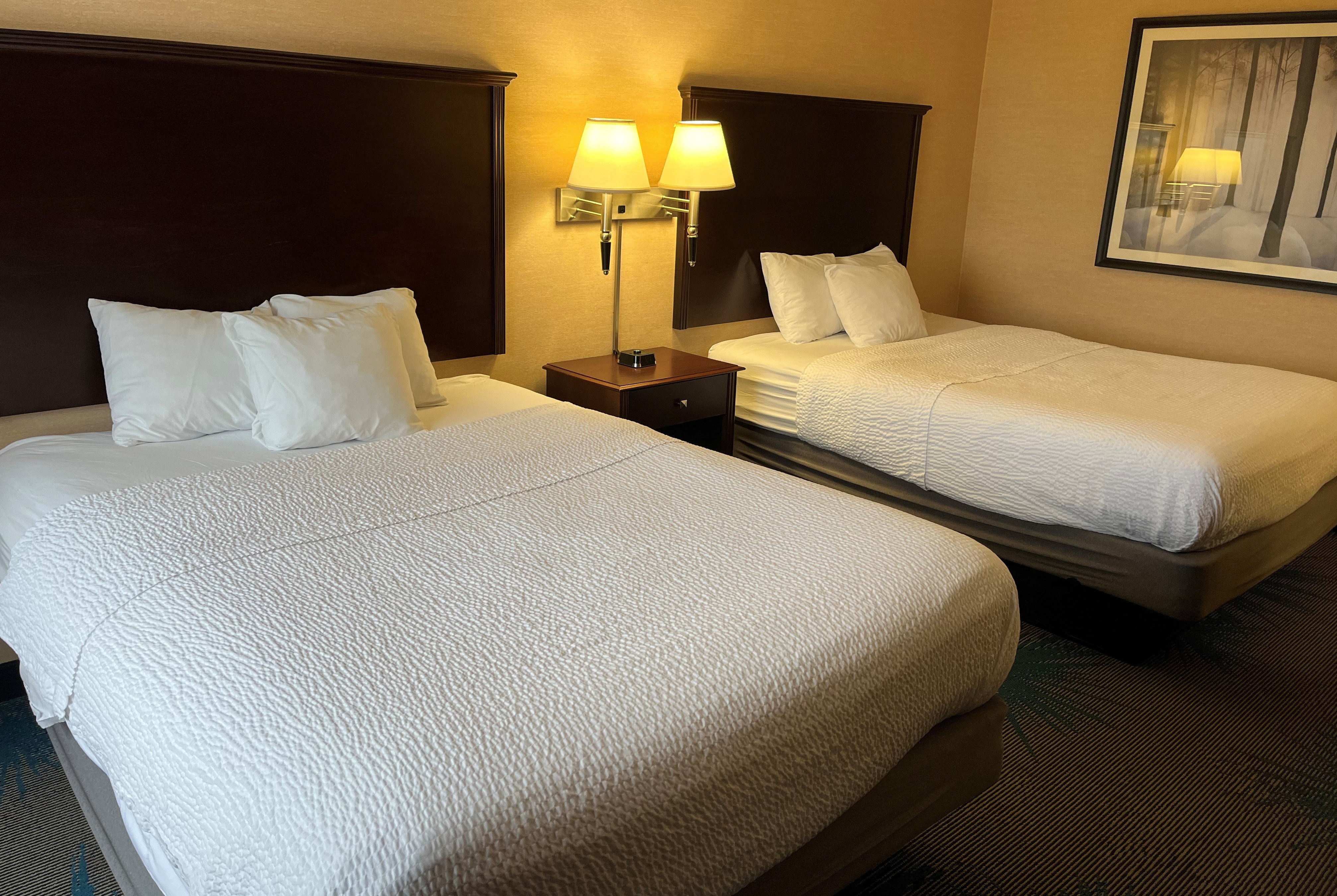 Guest room at the Days Inn by Wyndham Duluth Lakewalk in Duluth, Minnesota