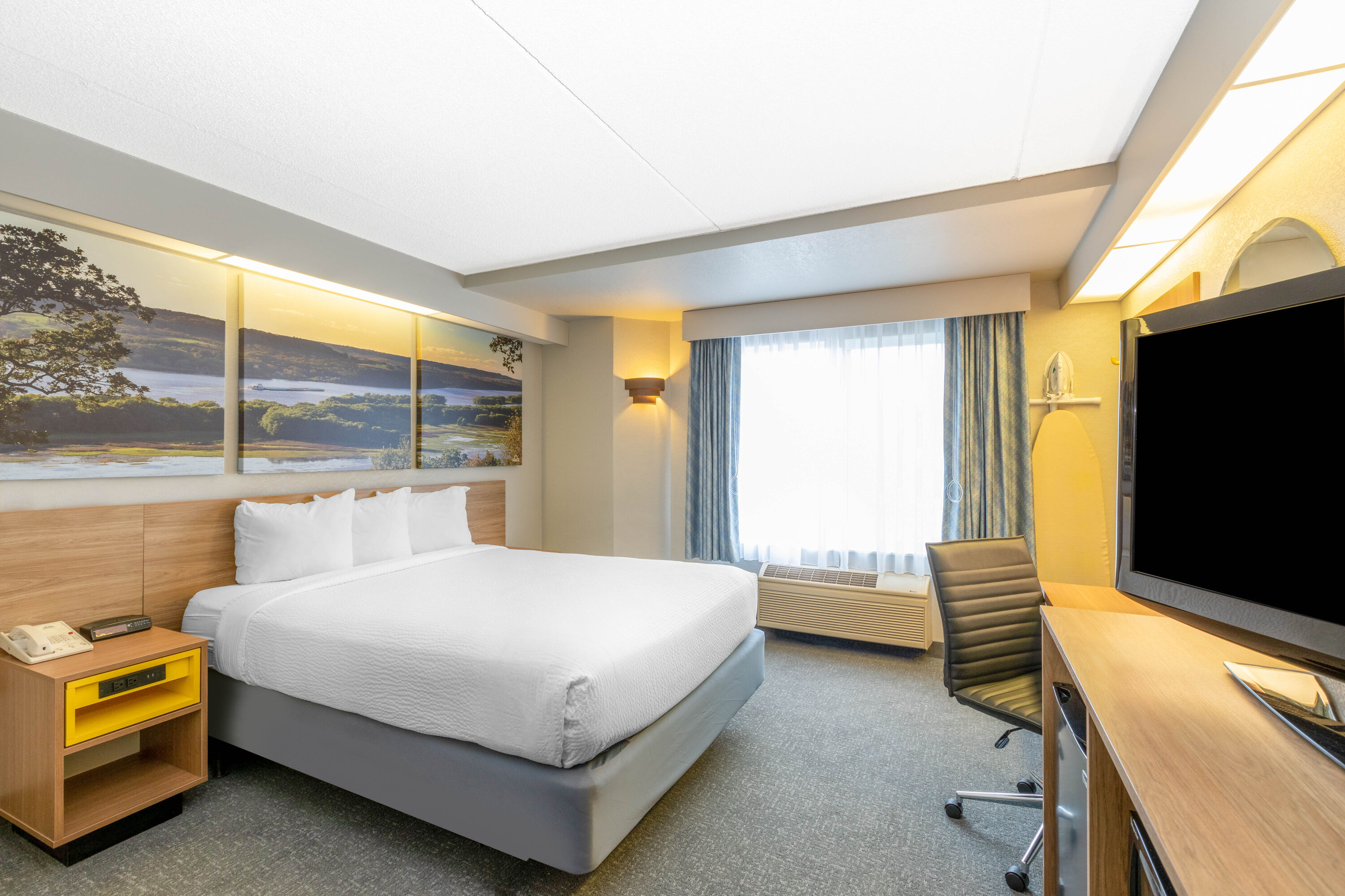 Guest room at the Days Inn by Wyndham Eagan Minnesota Near Mall of America in Eagan, Minnesota