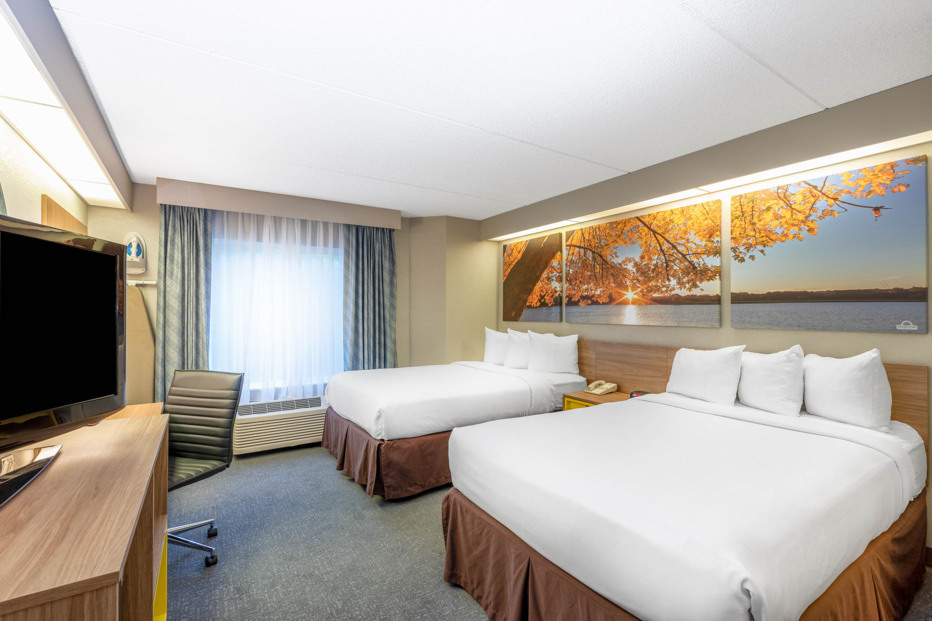 Guest room at the Days Inn by Wyndham Eagan Minnesota Near Mall of America in Eagan, Minnesota