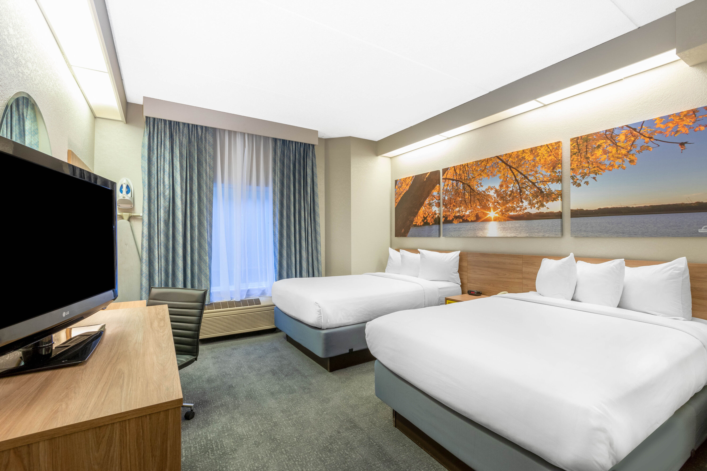 Guest room at the Days Inn by Wyndham Eagan Minnesota Near Mall of America in Eagan, Minnesota