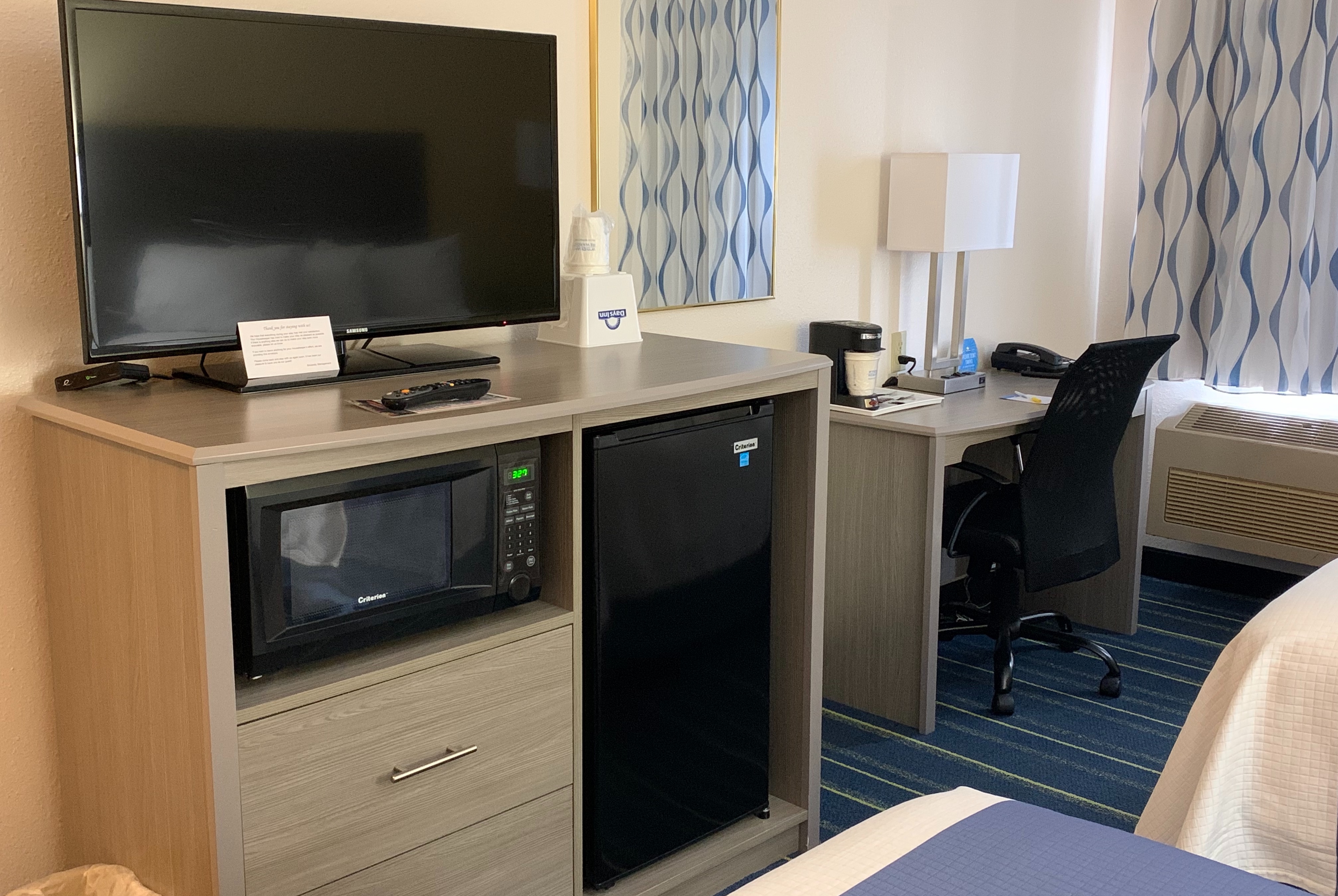 Guest room feature at the Days Inn by Wyndham Hinckley in Hinckley, Minnesota