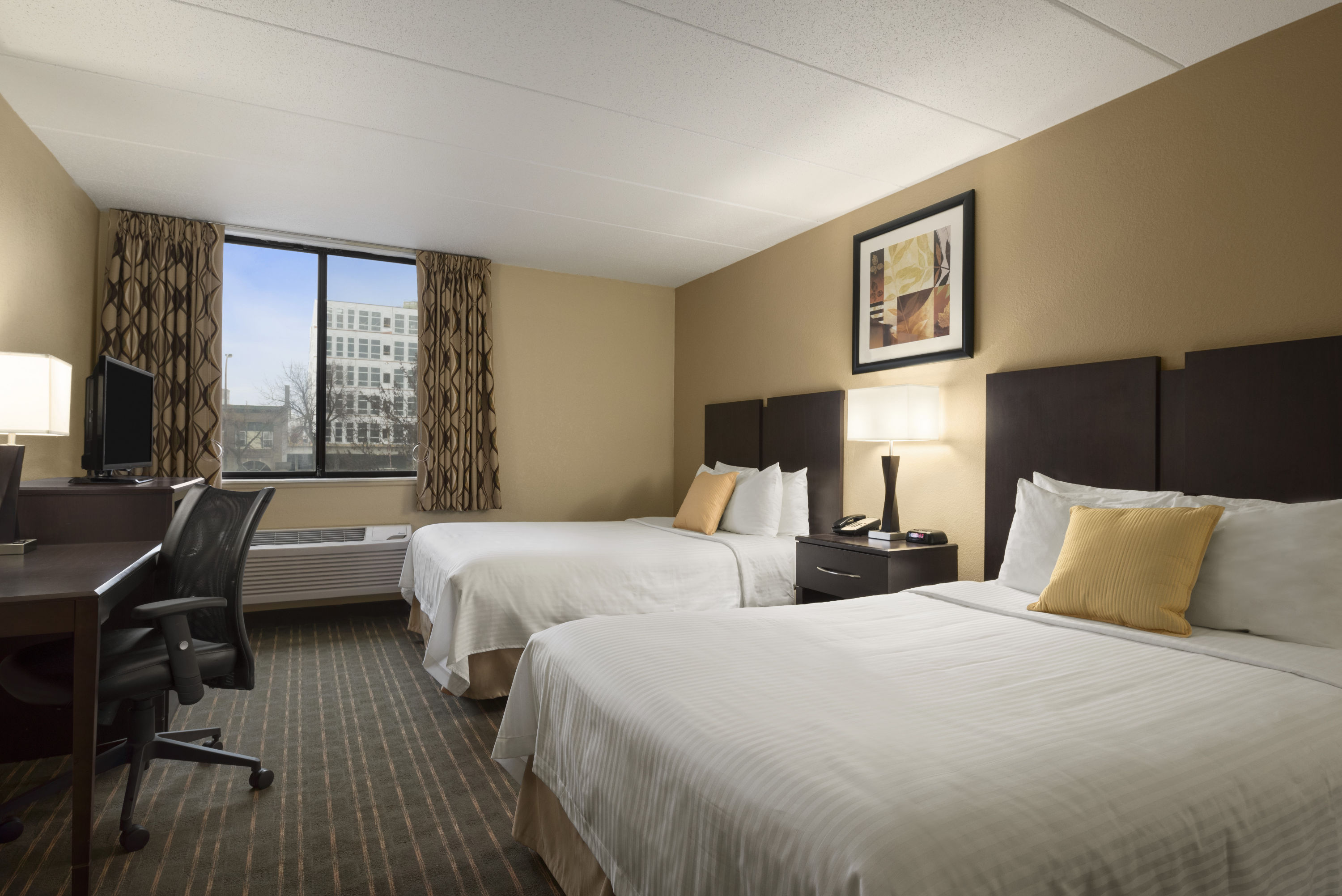 Guest room at the Days Hotel by Wyndham University Ave SE in Minneapolis, Minnesota