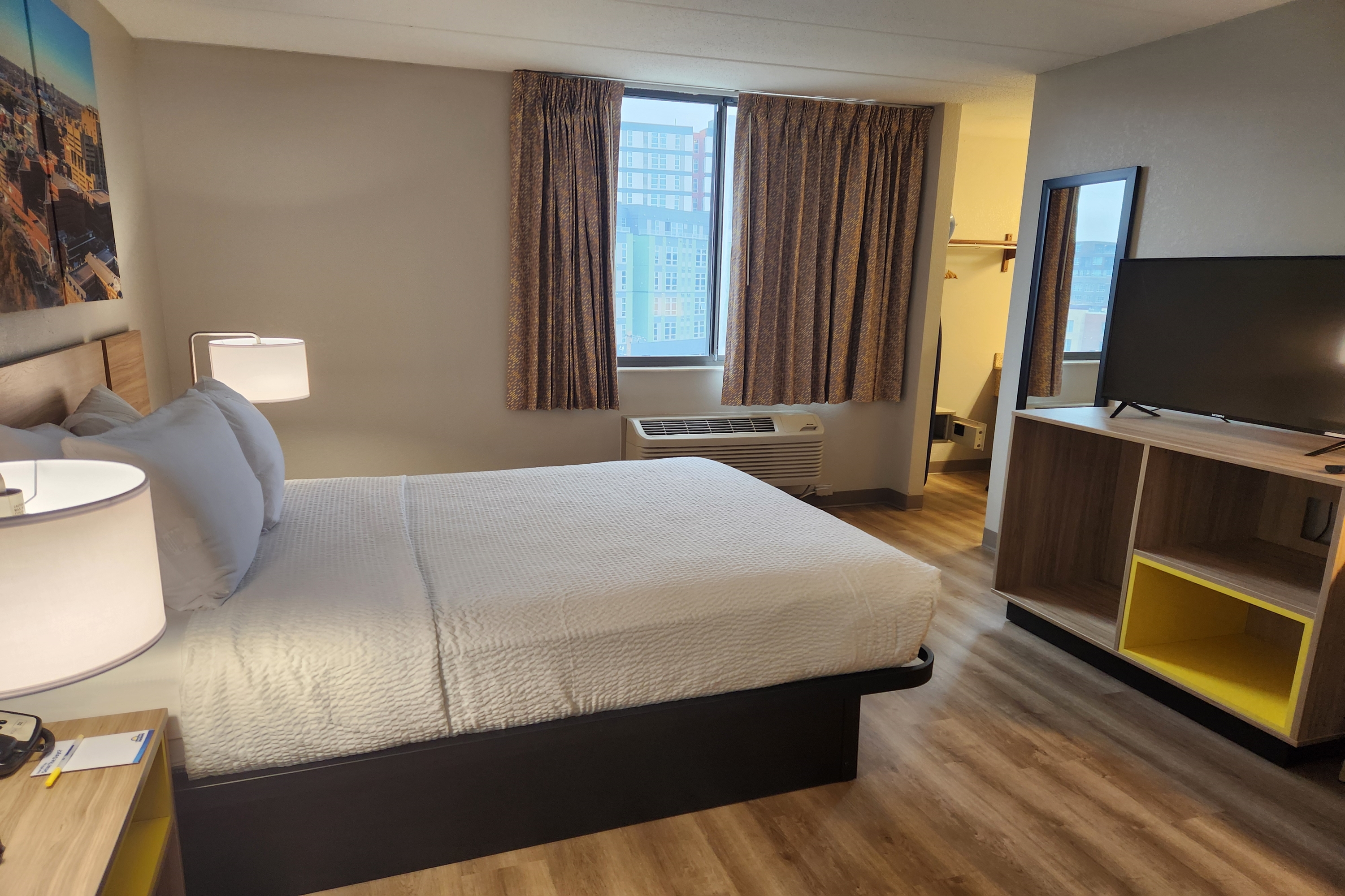 Guest room at the Days Hotel by Wyndham University Ave SE in Minneapolis, Minnesota