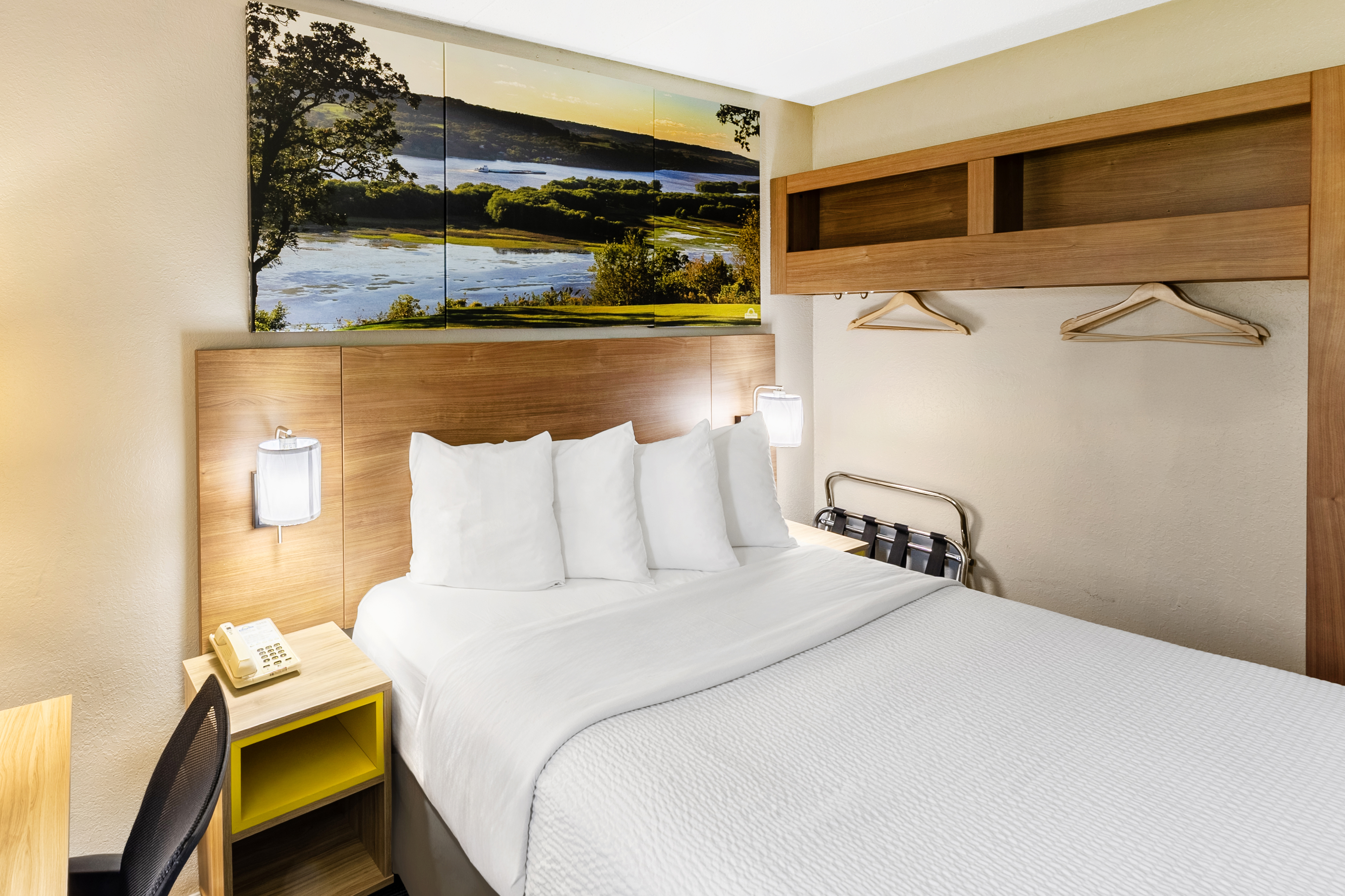 Guest room at the Days Inn by Wyndham Winona in Winona, Minnesota