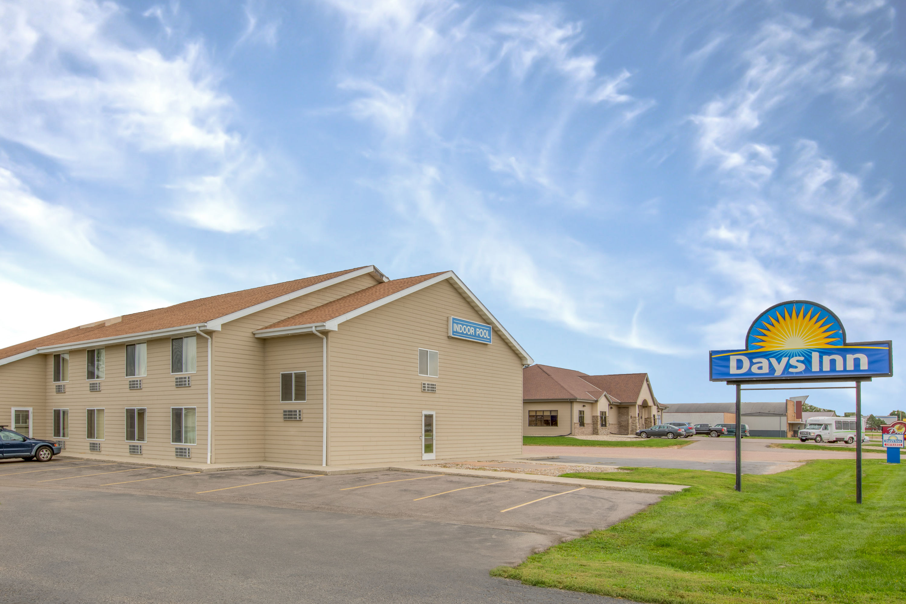 Exterior of Days Inn by Wyndham Worthington hotel in Worthington, Minnesota