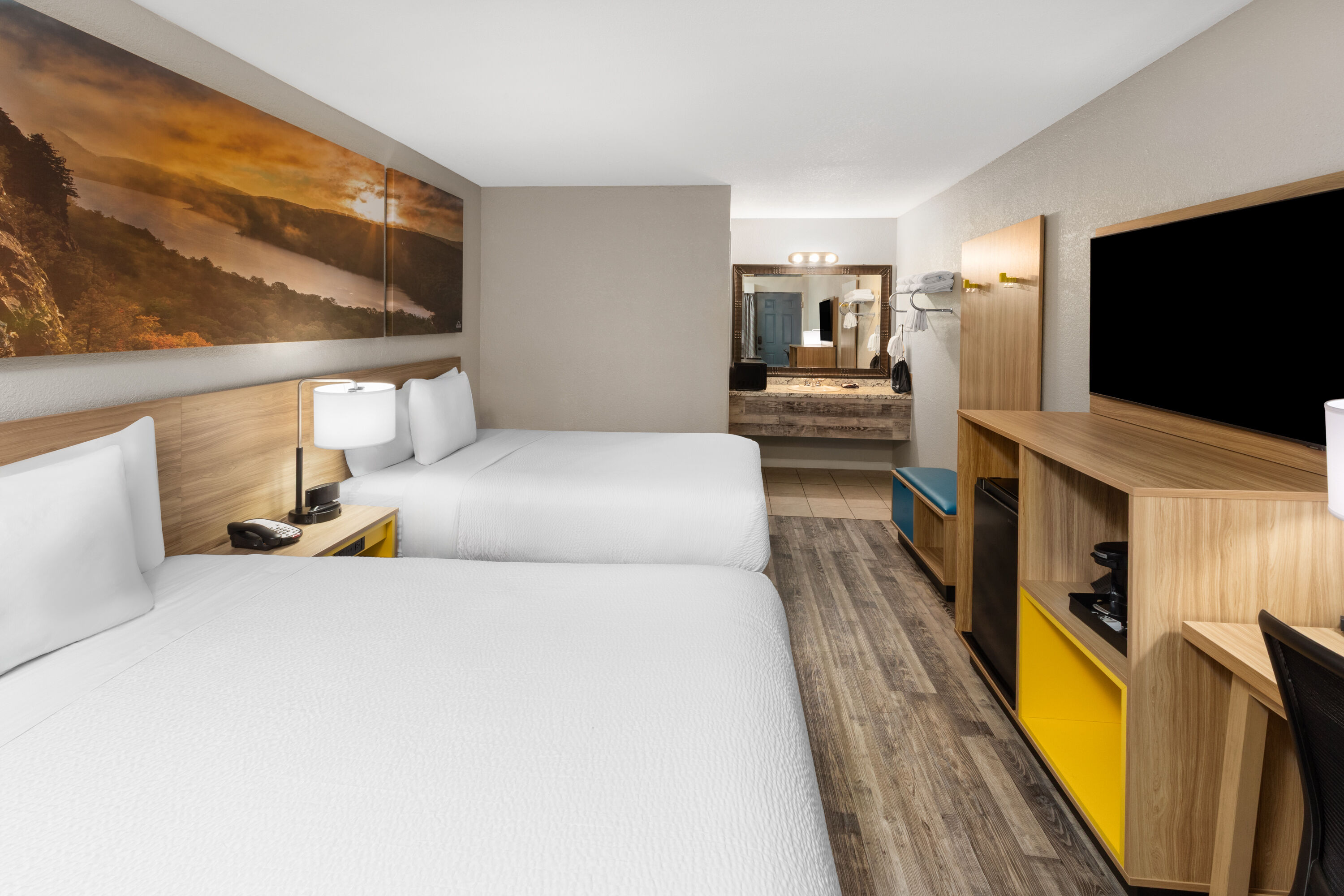 Guest room at the Days Inn by Wyndham Branson Ozarks in Branson, Missouri