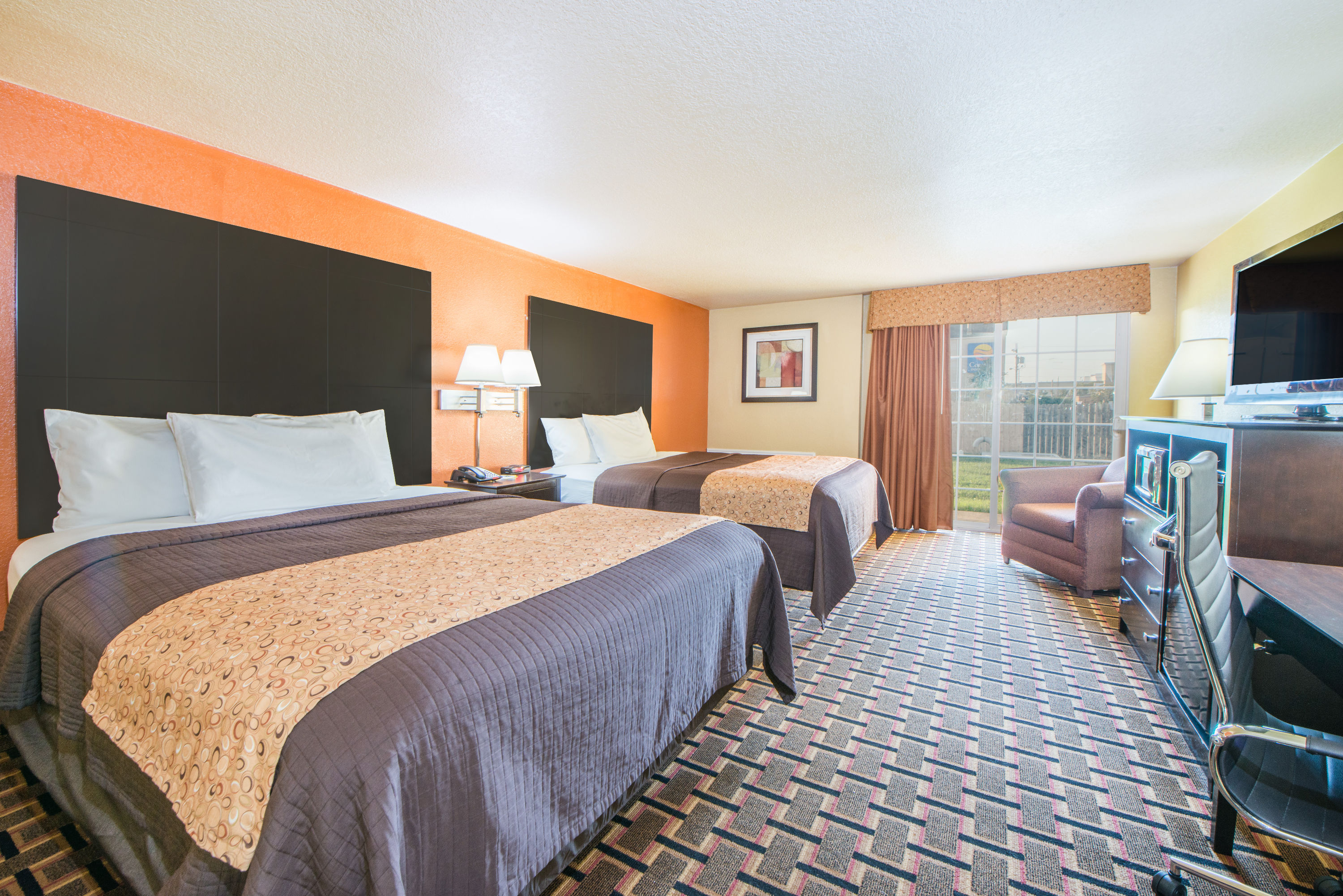Guest room at the Days Inn by Wyndham Joplin in Joplin, Missouri