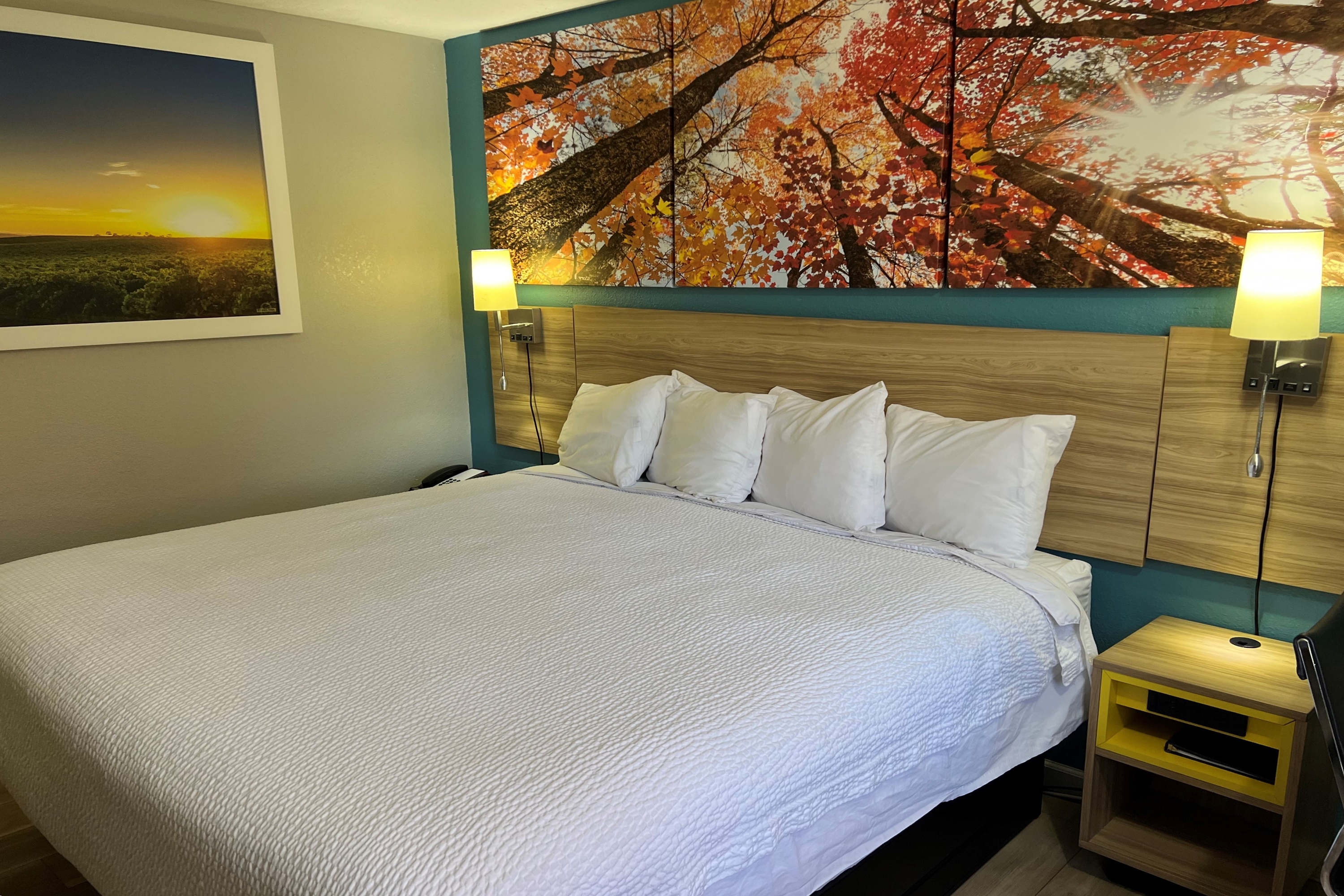 Guest room at the Days Inn by Wyndham Warrensburg in Warrensburg, Missouri