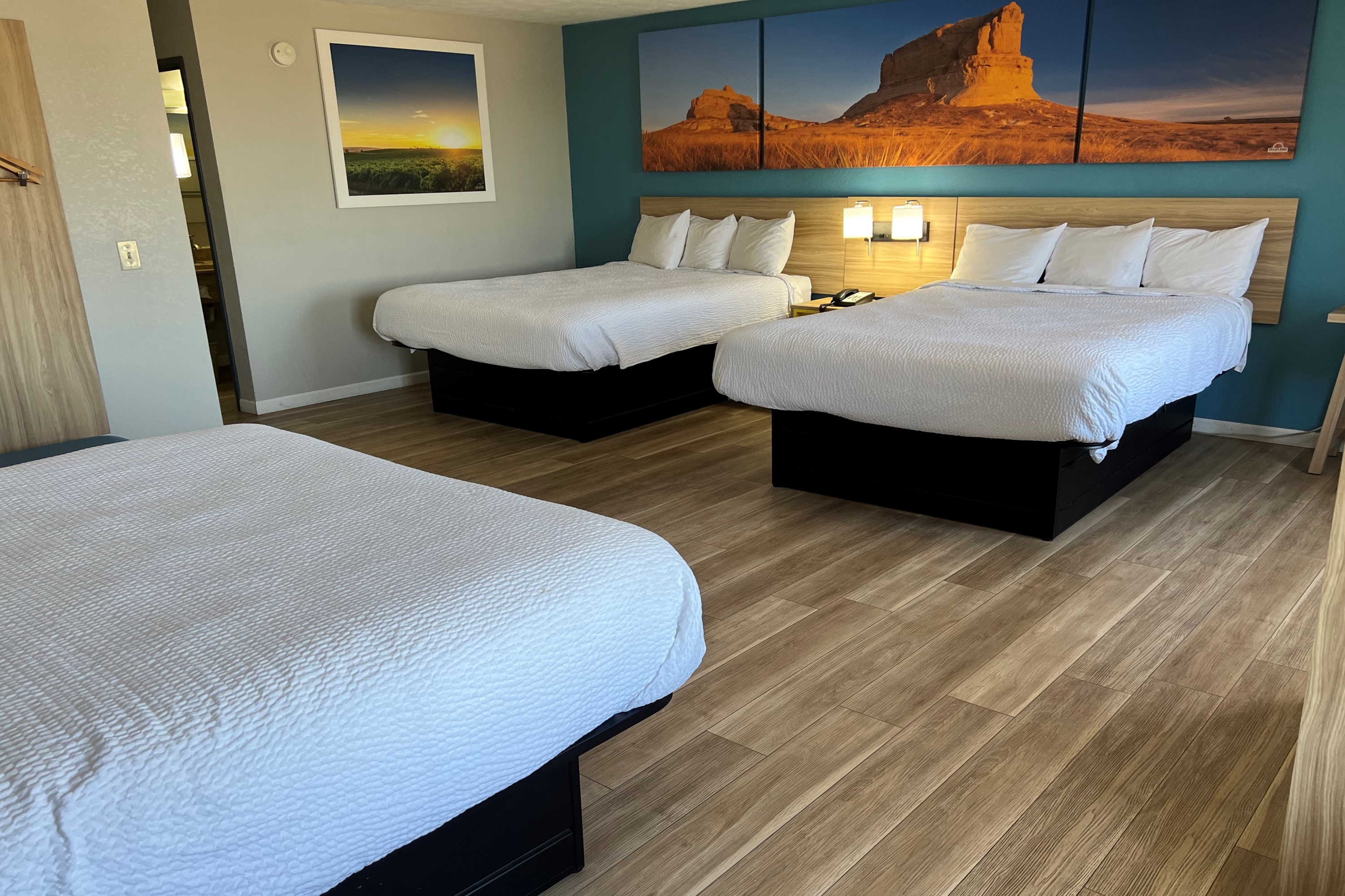 Guest room at the Days Inn by Wyndham Warrensburg in Warrensburg, Missouri