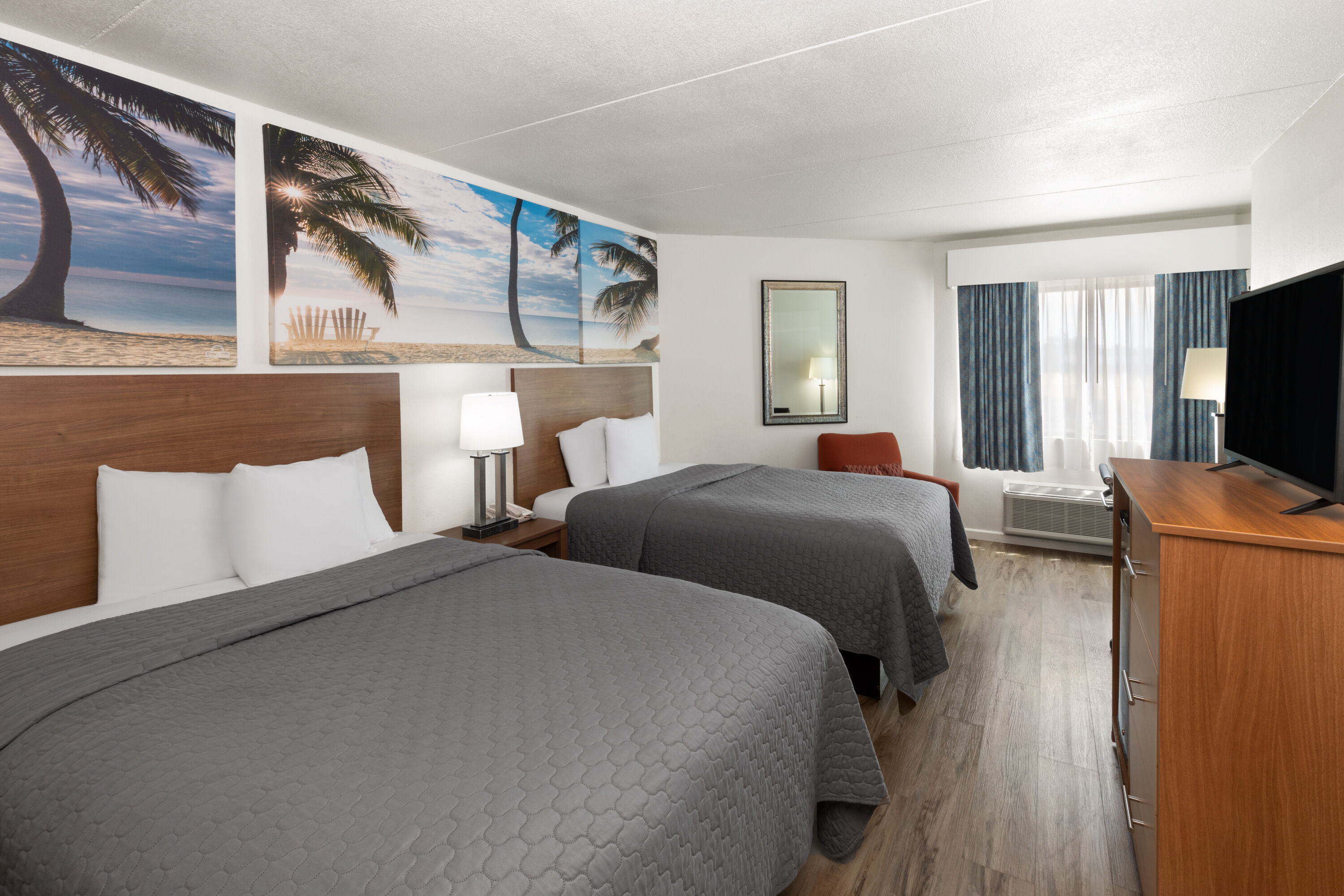 Guest room at the Days Inn by Wyndham Biloxi Beach in Biloxi, Mississippi
