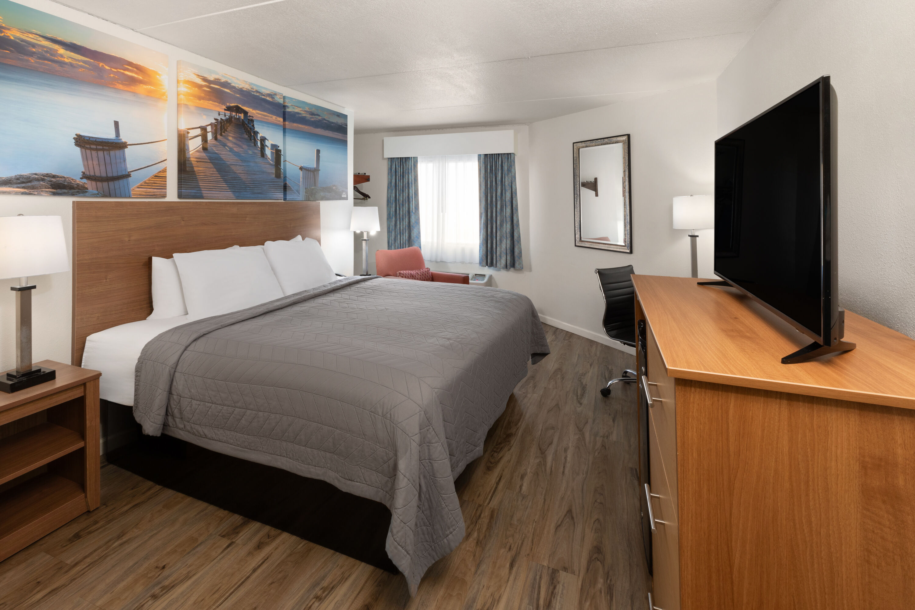 Guest room at the Days Inn by Wyndham Biloxi Beach in Biloxi, Mississippi