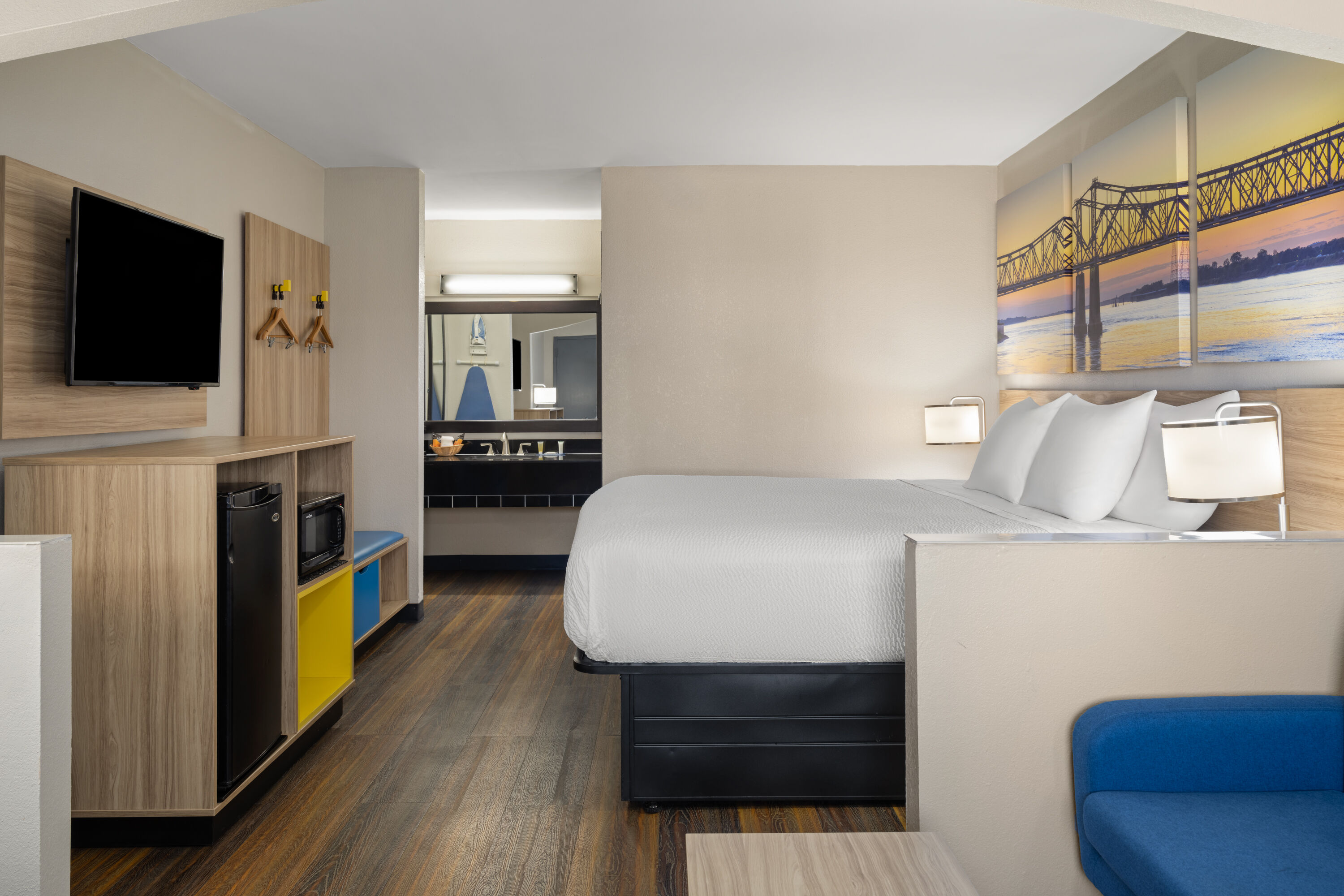 Guest room at the Days Inn & Suites by Wyndham Byram in Byram, Mississippi