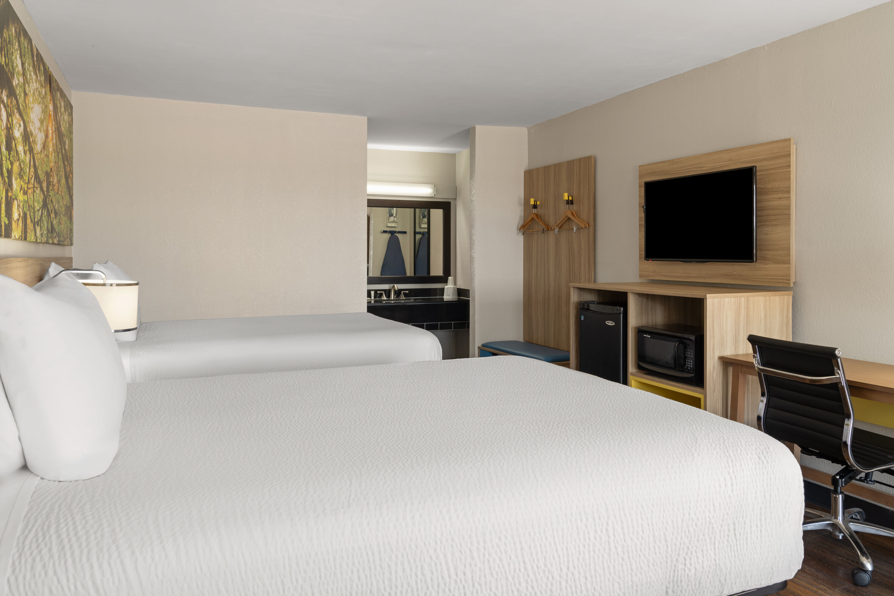 Guest room at the Days Inn & Suites by Wyndham Byram in Byram, Mississippi