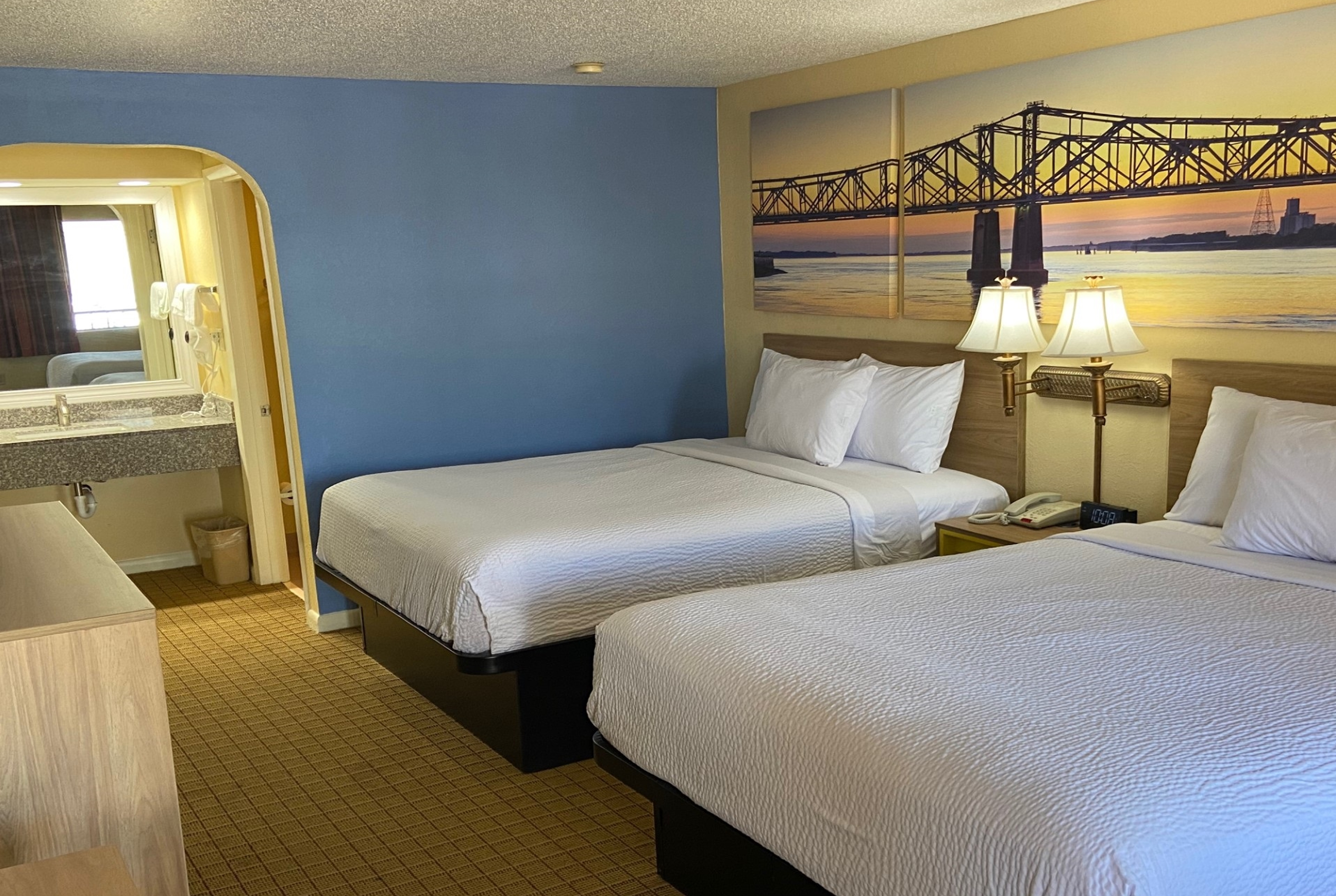 Guest room at the Days Inn by Wyndham Clinton in Clinton, Mississippi