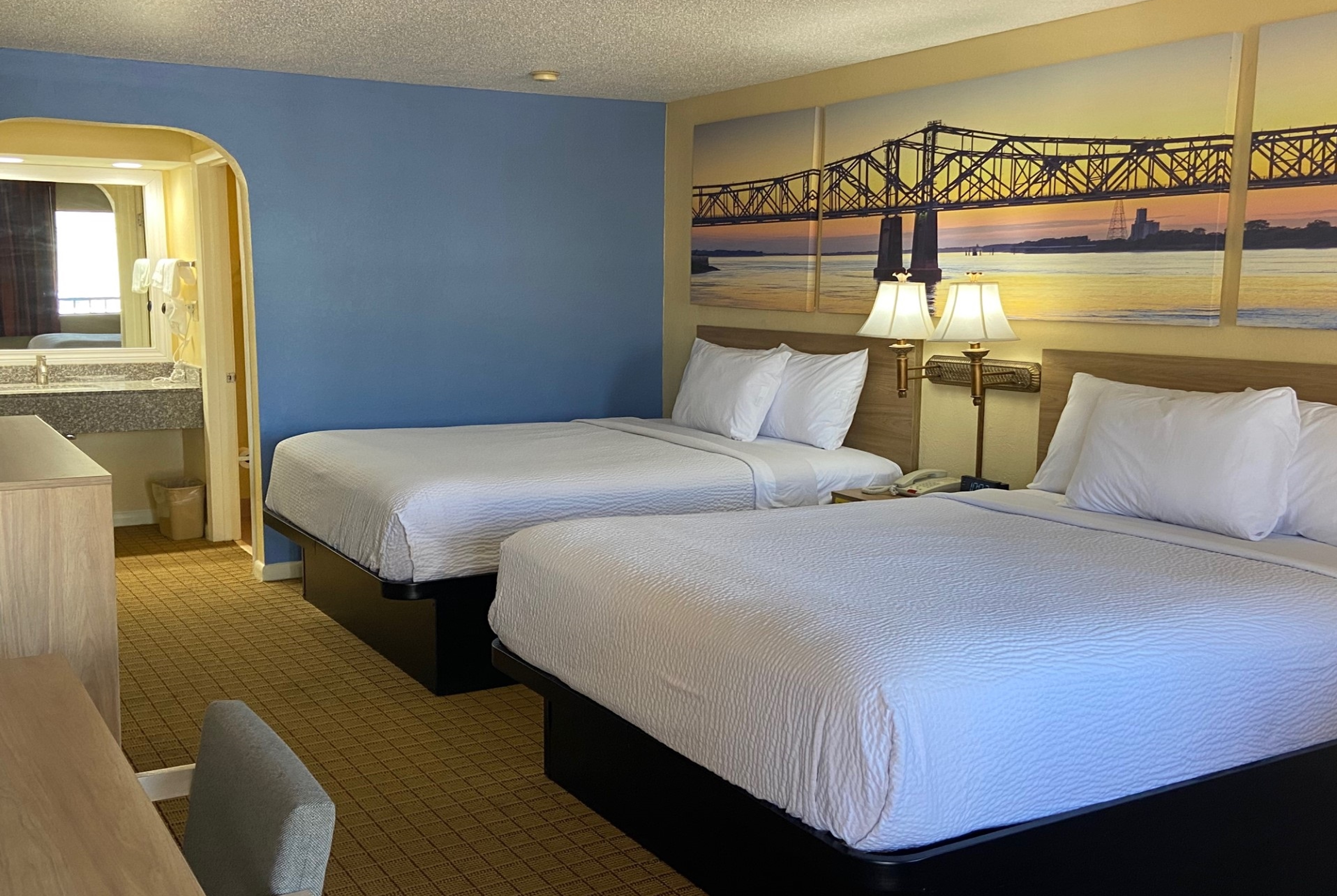 Guest room at the Days Inn by Wyndham Clinton in Clinton, Mississippi