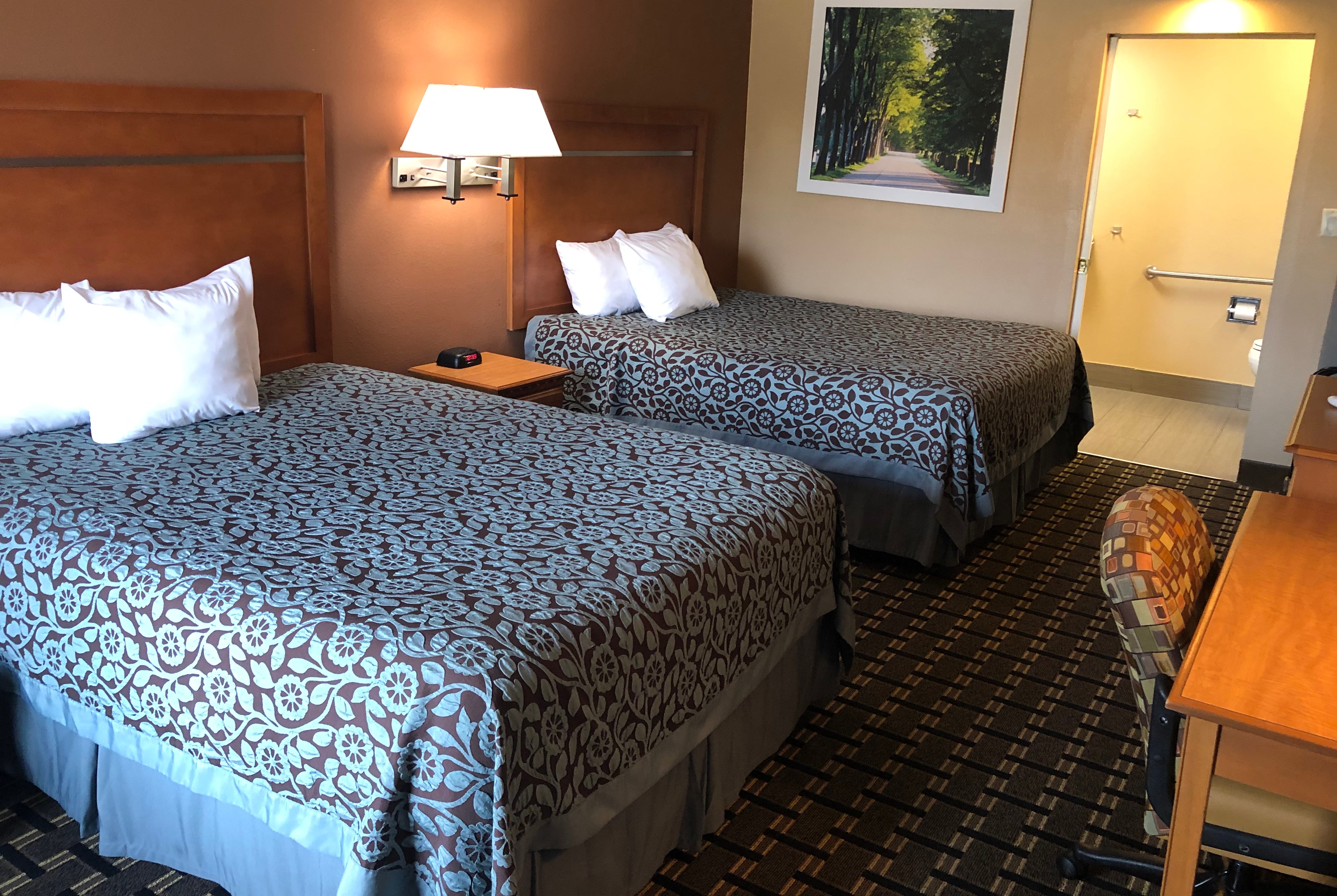 Guest room at the Days Inn by Wyndham Columbus in Columbus, Mississippi