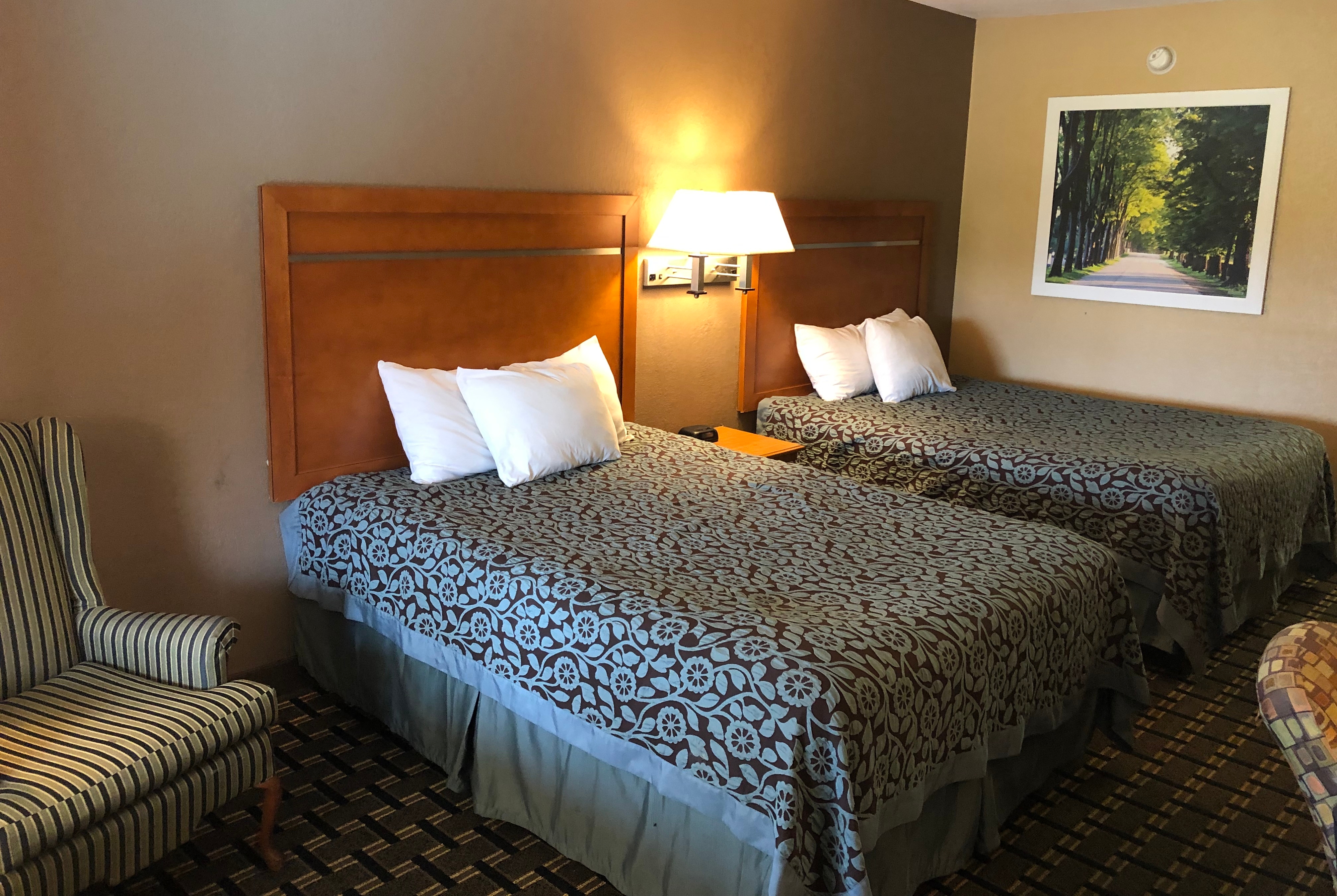 Guest room at the Days Inn by Wyndham Columbus in Columbus, Mississippi