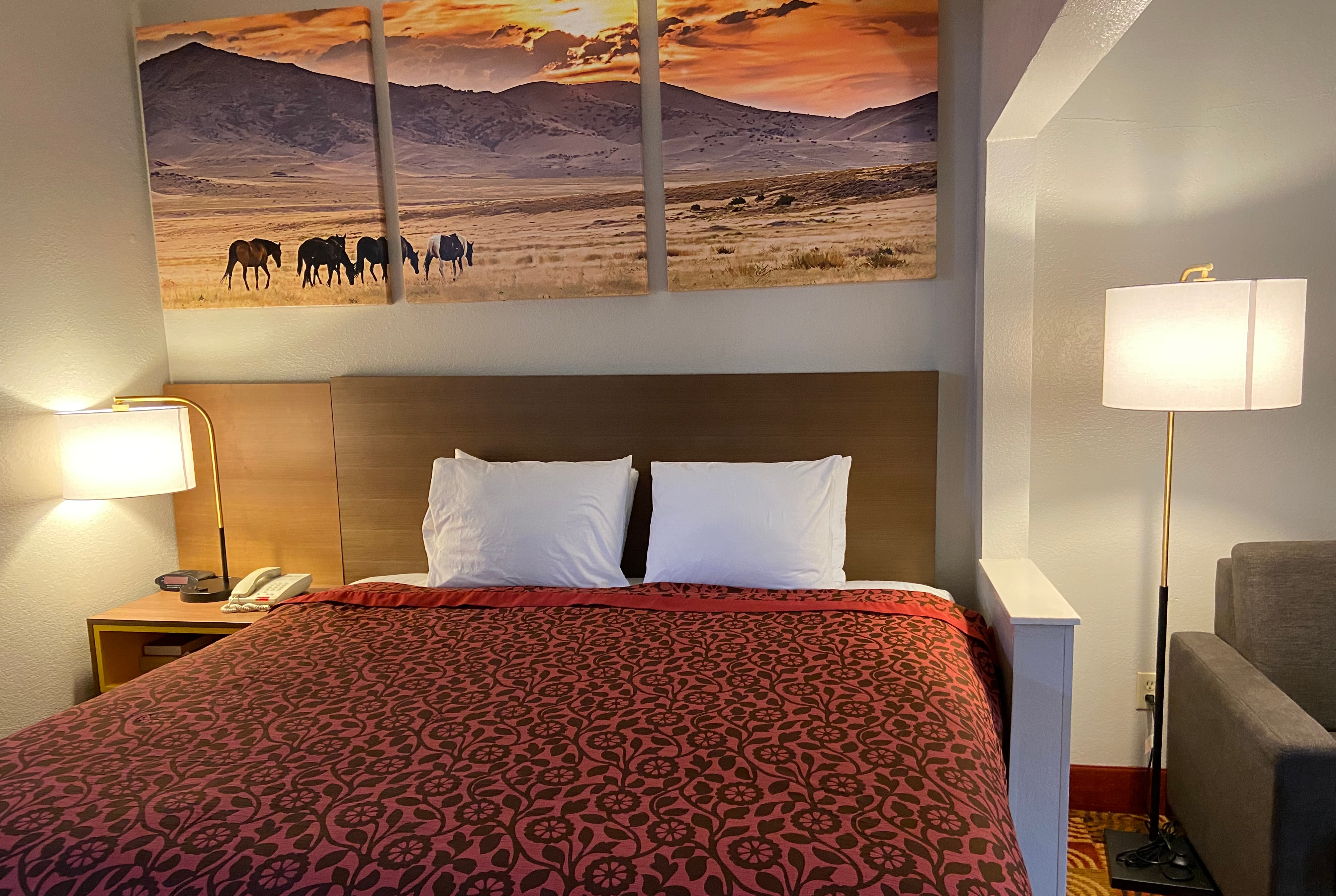 Guest room at the Days Inn & Suites by Wyndham Ridgeland in Ridgeland, Mississippi