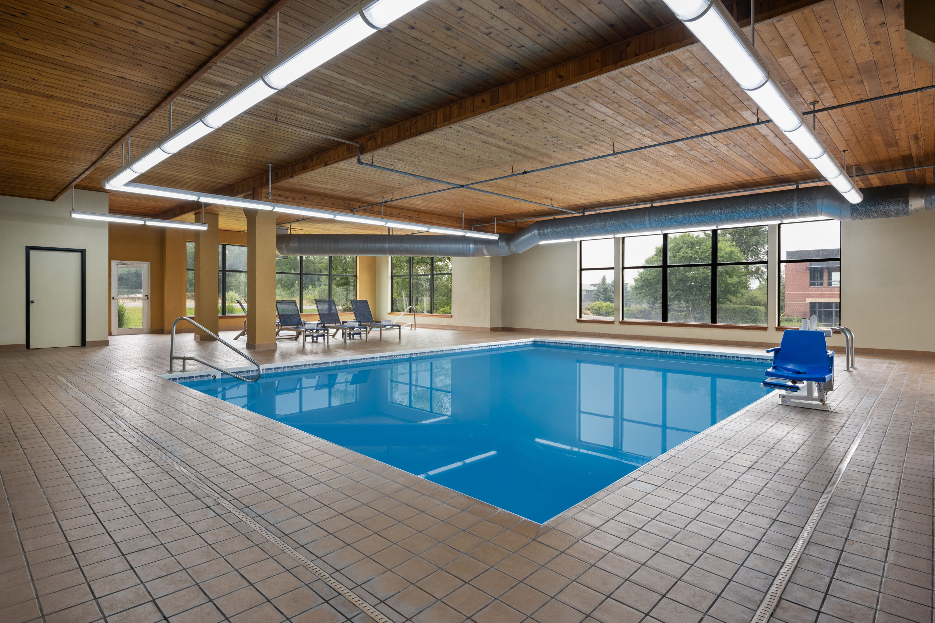 Indoor pool at the Days Inn & Suites by Wyndham Bozeman in Bozeman, Montana