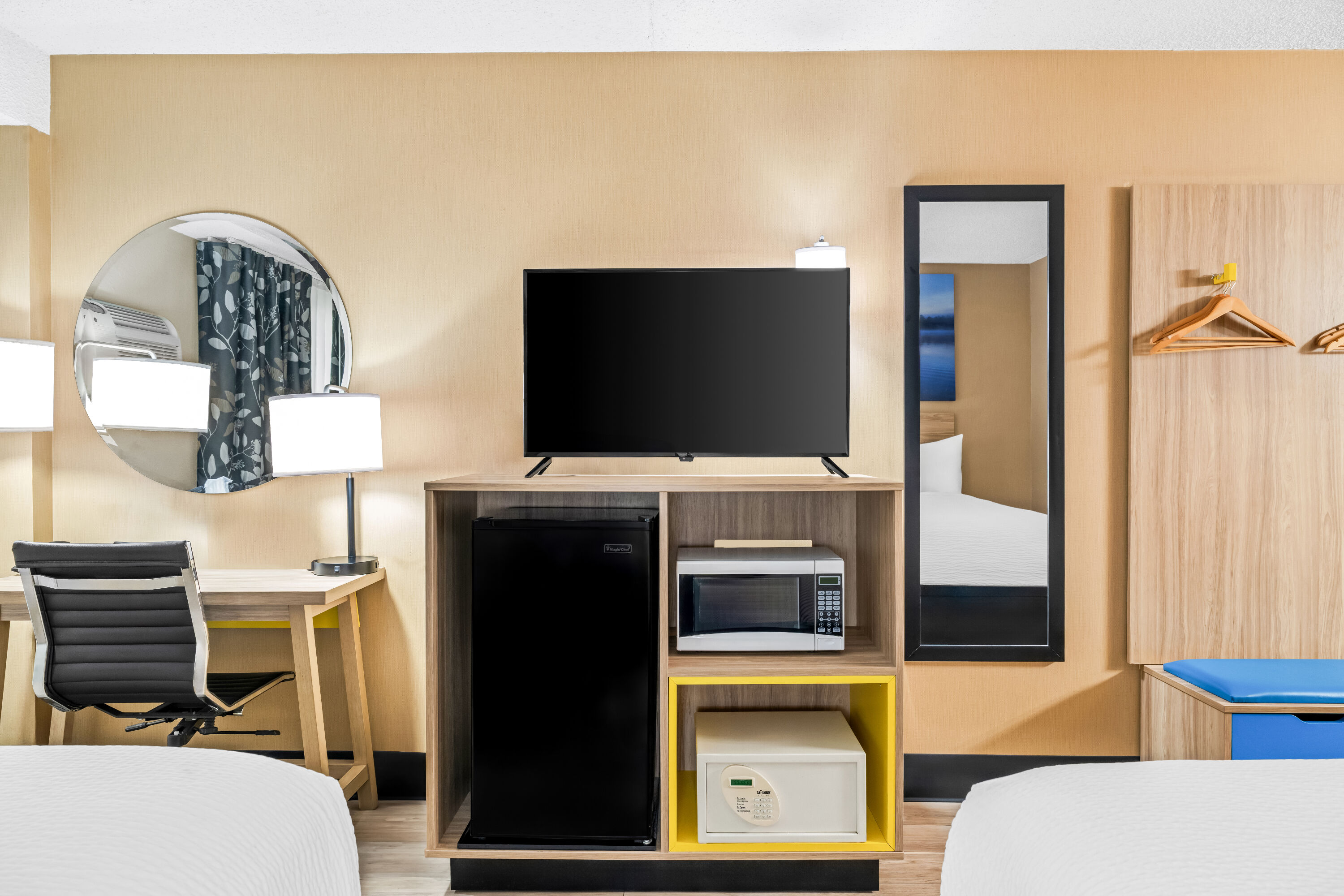 Double bed guest room at the Days Inn by Wyndham Helena in Helena, Montana