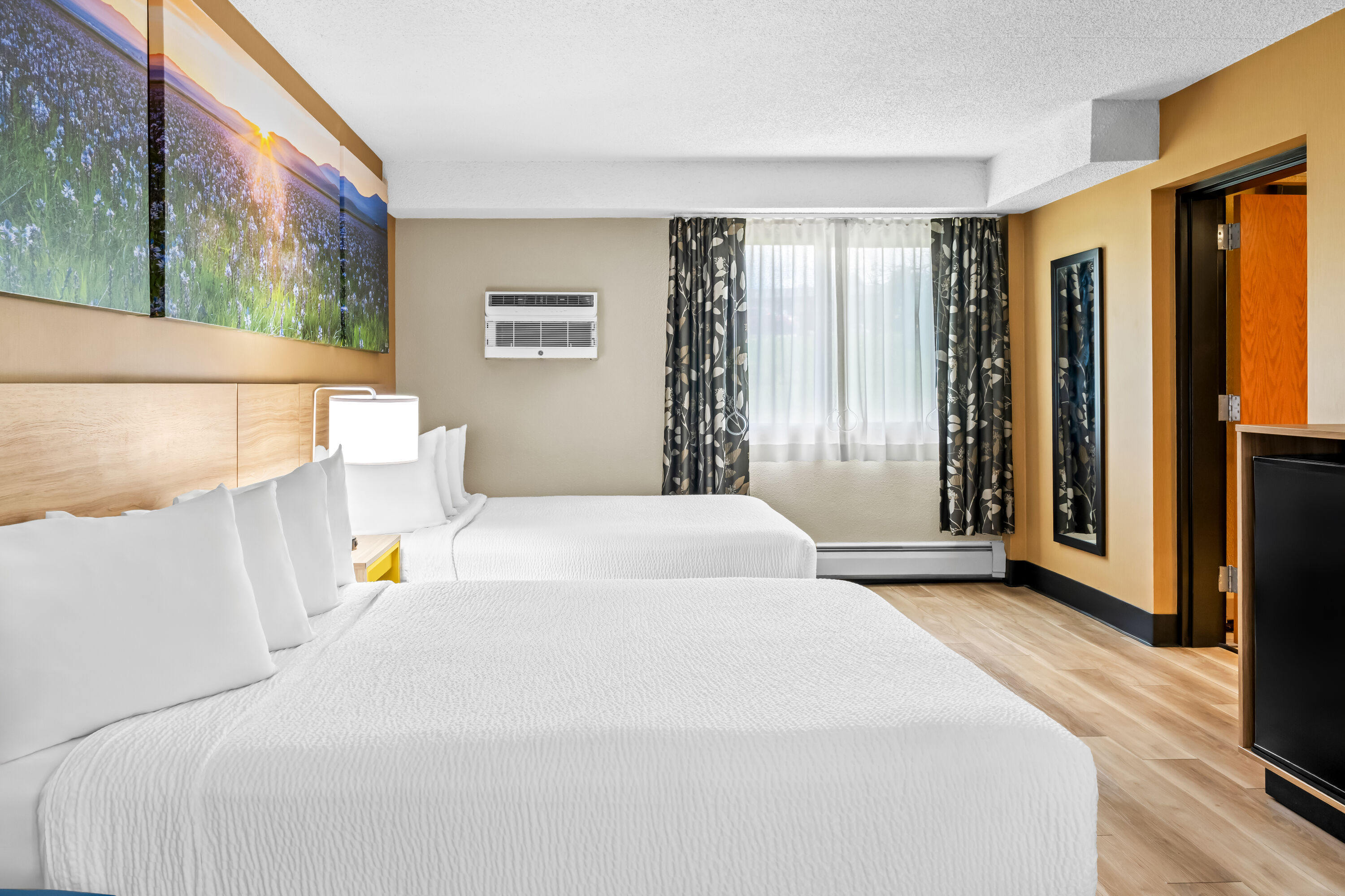 Double bed guest room at the Days Inn by Wyndham Helena in Helena, Montana