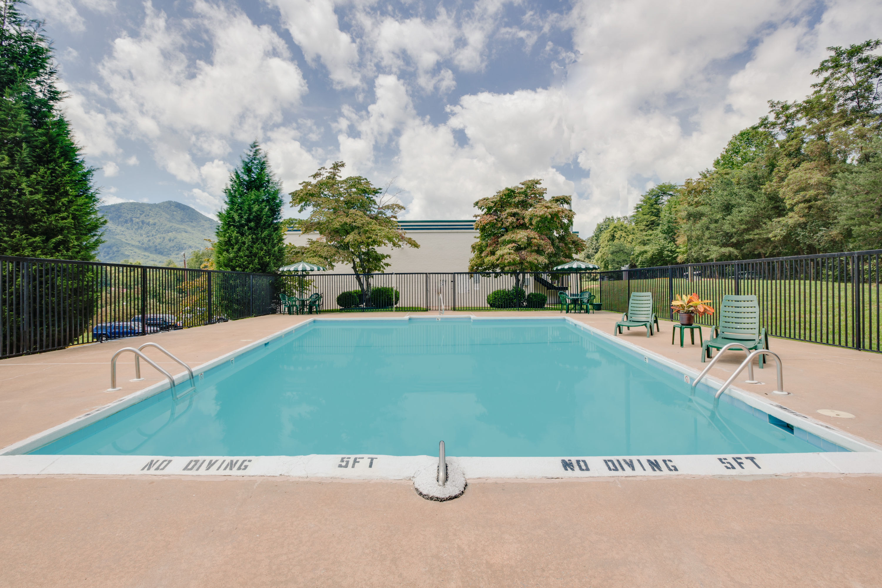 Pool at the Days Inn by Wyndham Asheville West in Candler, North Carolina