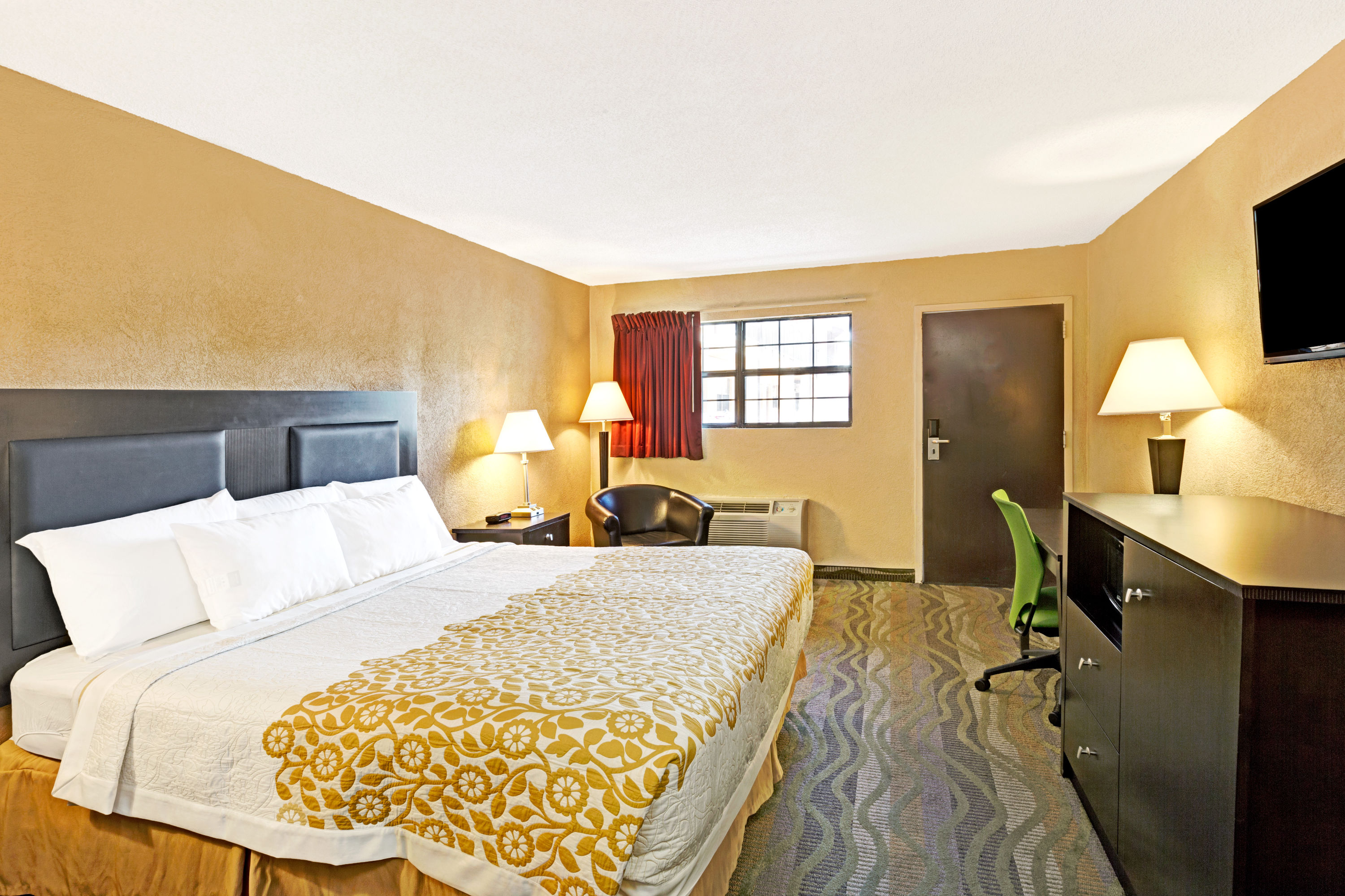 Guest room at the Days Inn by Wyndham Cherokee Near Casino in Cherokee, North Carolina