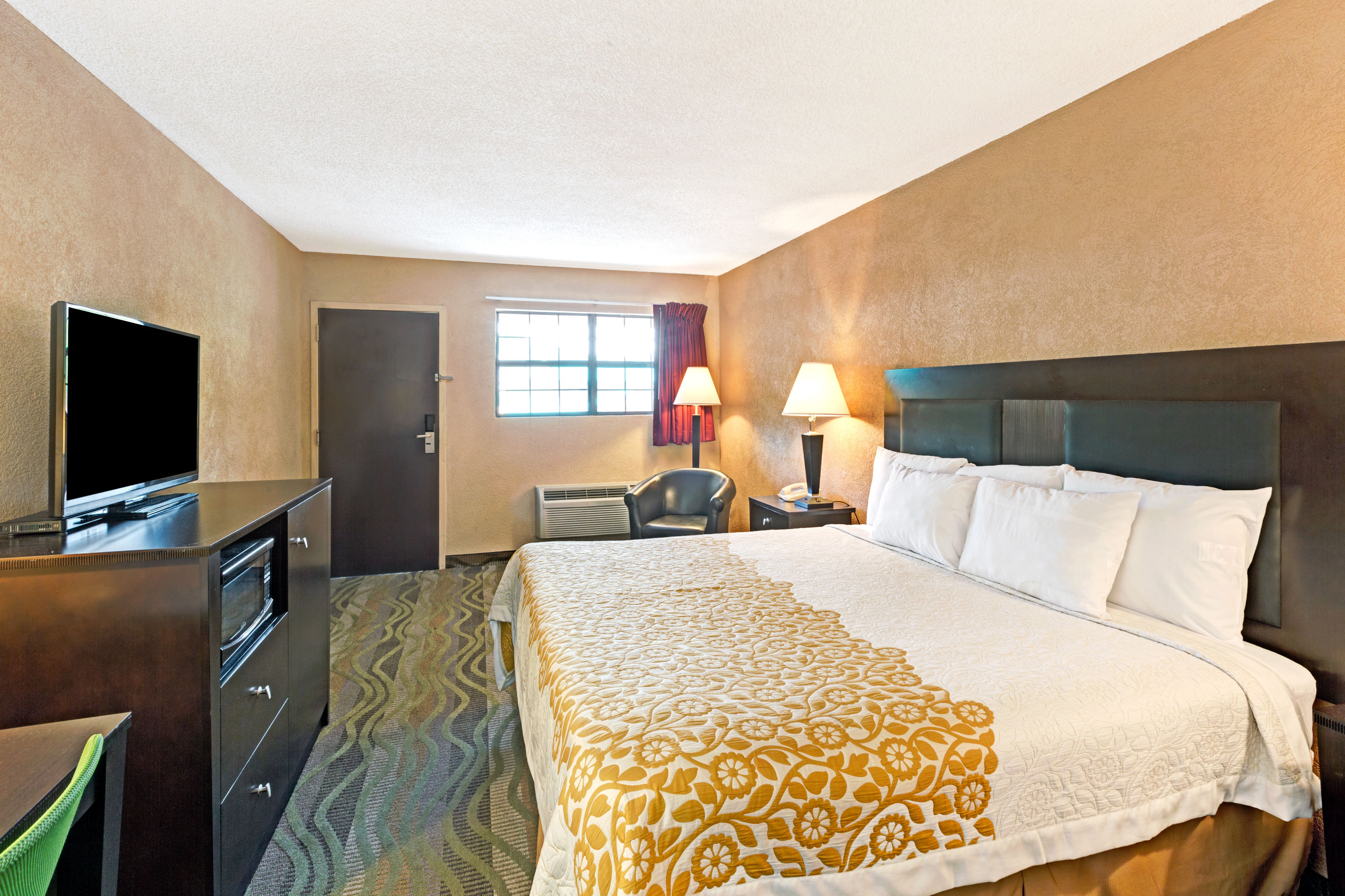 Guest room at the Days Inn by Wyndham Cherokee Near Casino in Cherokee, North Carolina
