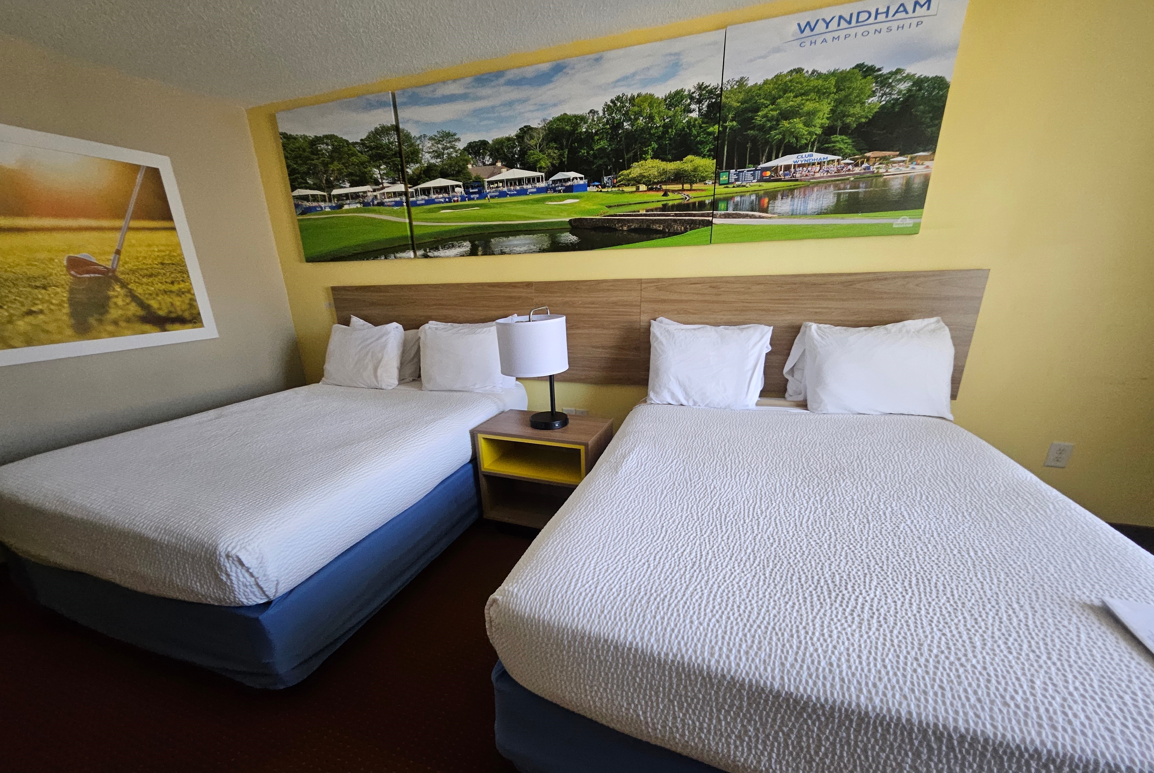 Guest room at the Days Inn by Wyndham Greensboro NC in Greensboro, North Carolina