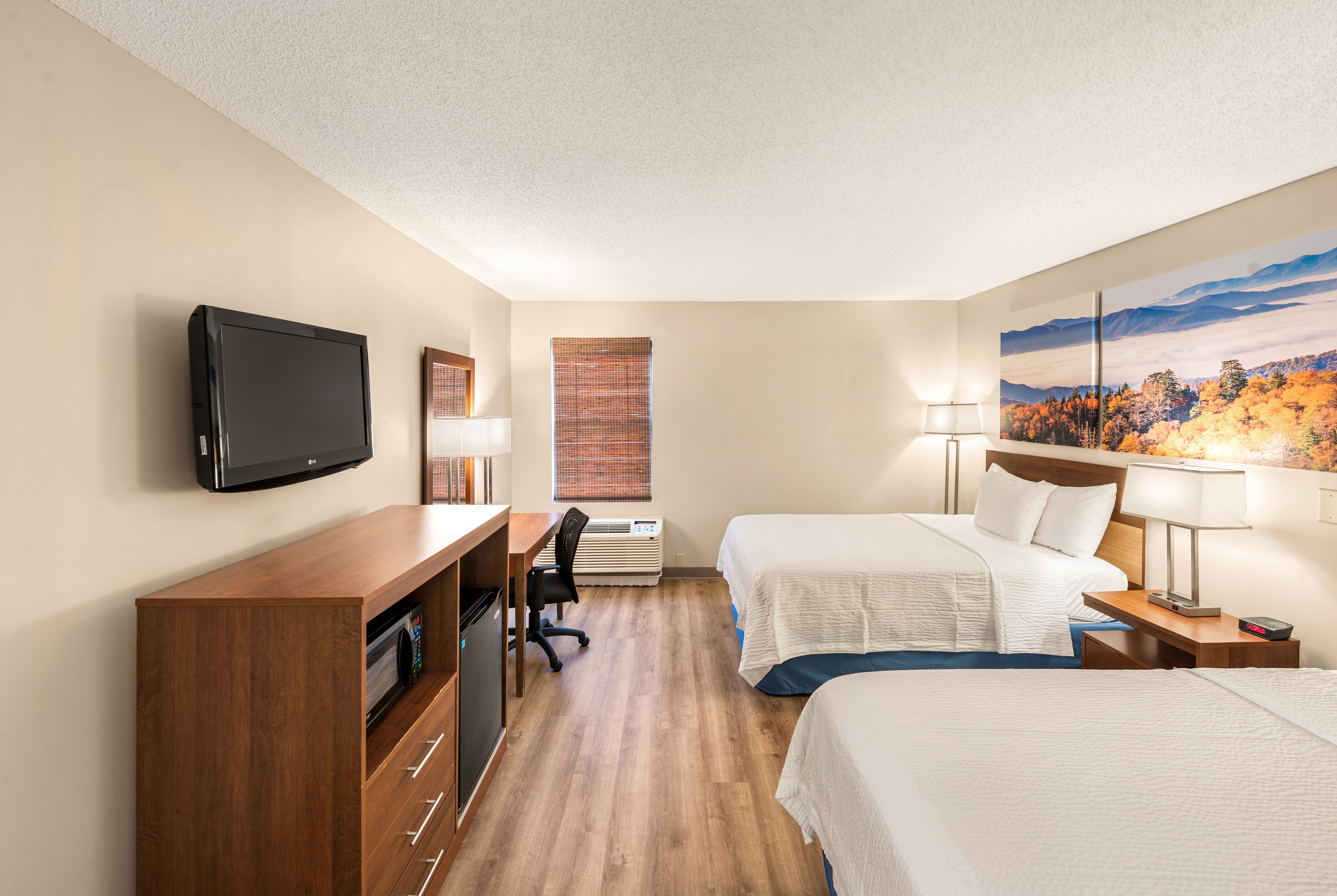 Guest room at the Days Inn by Wyndham Raleigh-Airport-Research Triangle Park in Morrisville, North Carolina